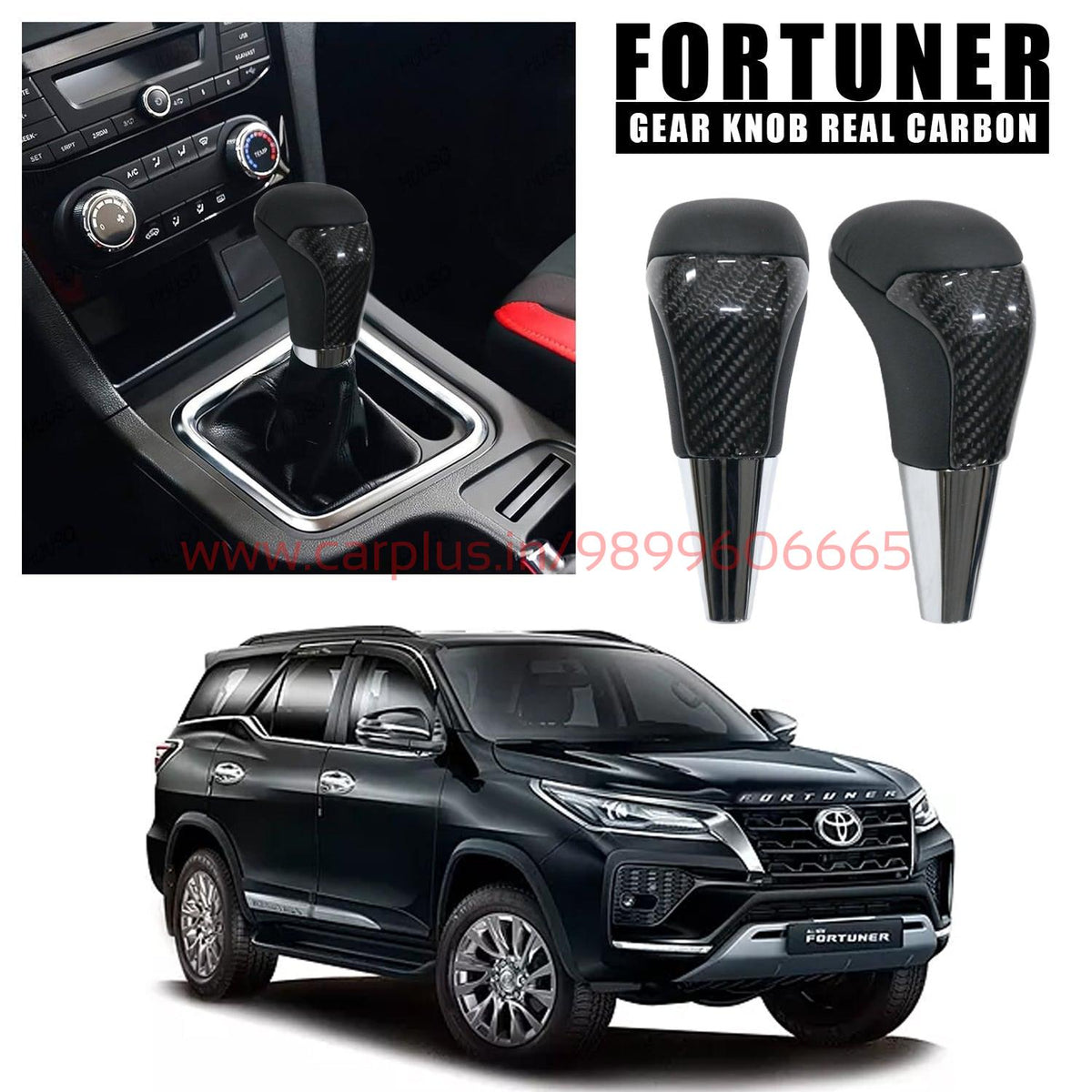 Fortuner Gear knob Real Carbon CARPLUS