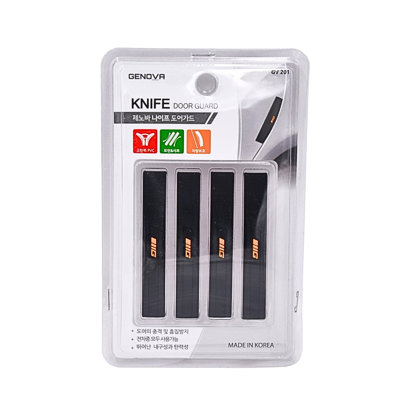 GENOVA Knife Door Guard (GV 201) - Black-DOOR GUARDS-GENOVA-CARPLUS