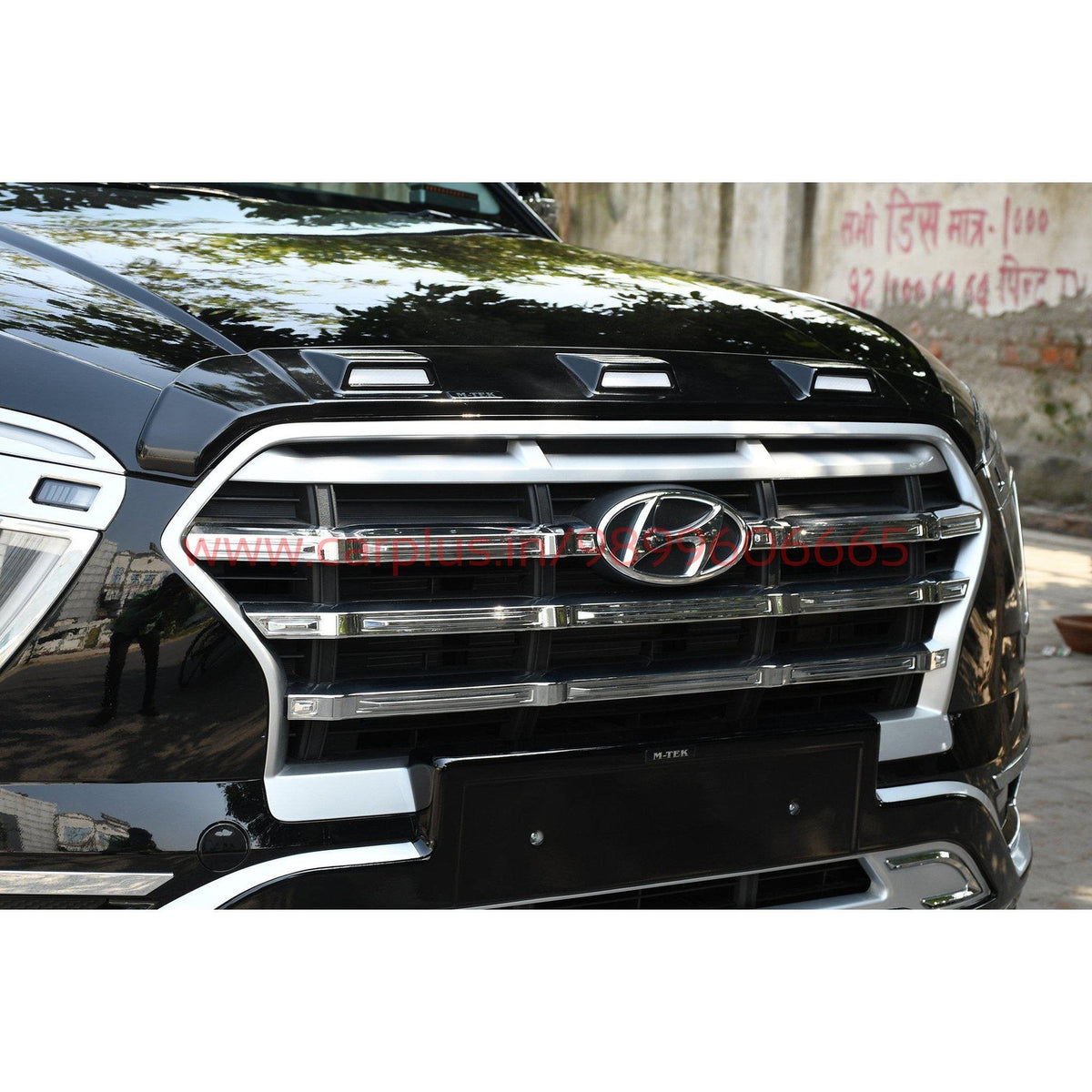 KMH Front Grill Fins for Hyundai Creta (2nd GEN, Set Of 4 Pcs) CARPLUS