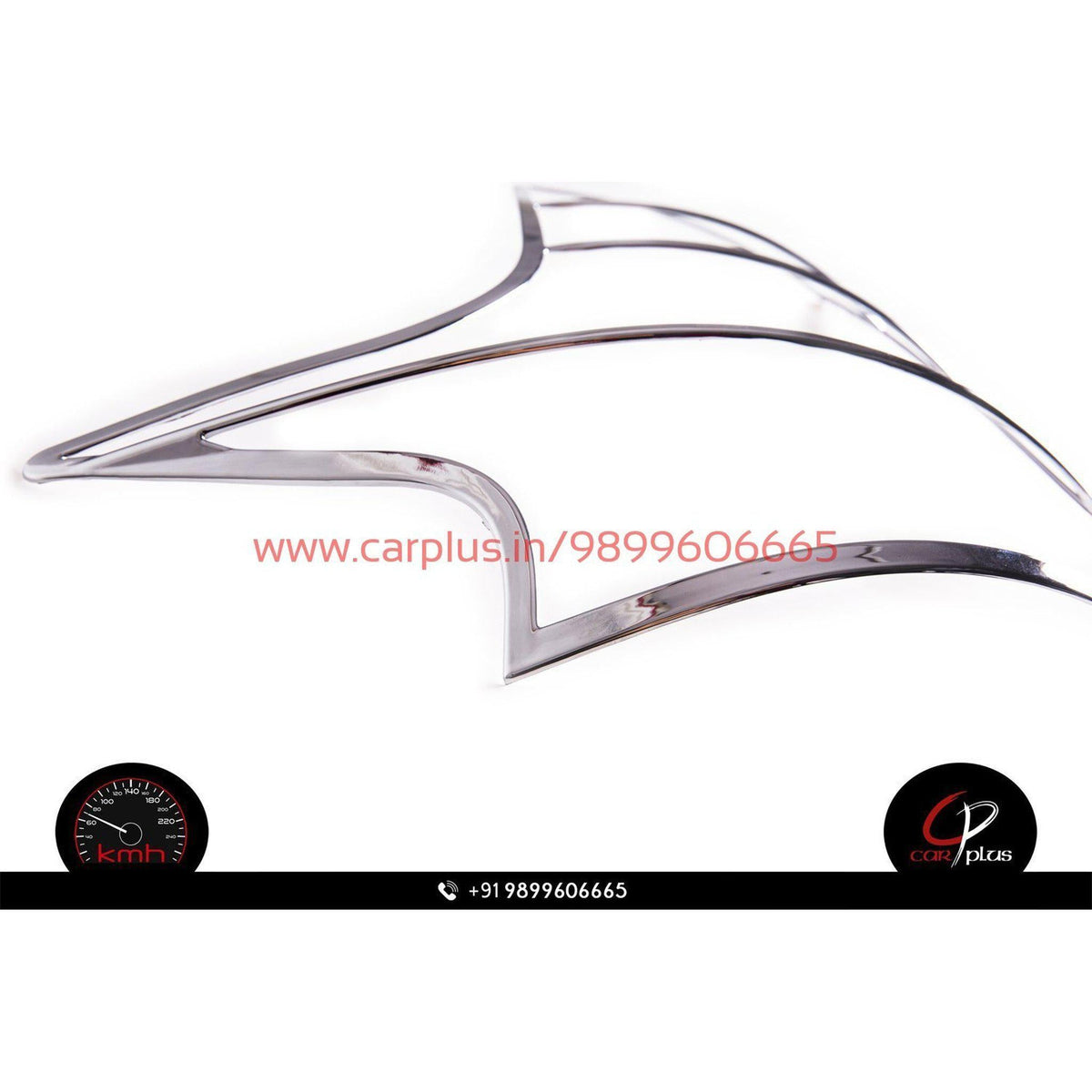 KMH Tail Light Cover Chrome for Mahindra XUV 500 (2014, Set of 2Pcs