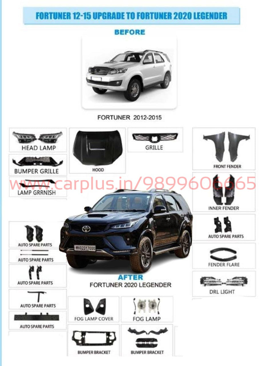 OLD FORTUNER TO LEGENDER KIT CARPLUS