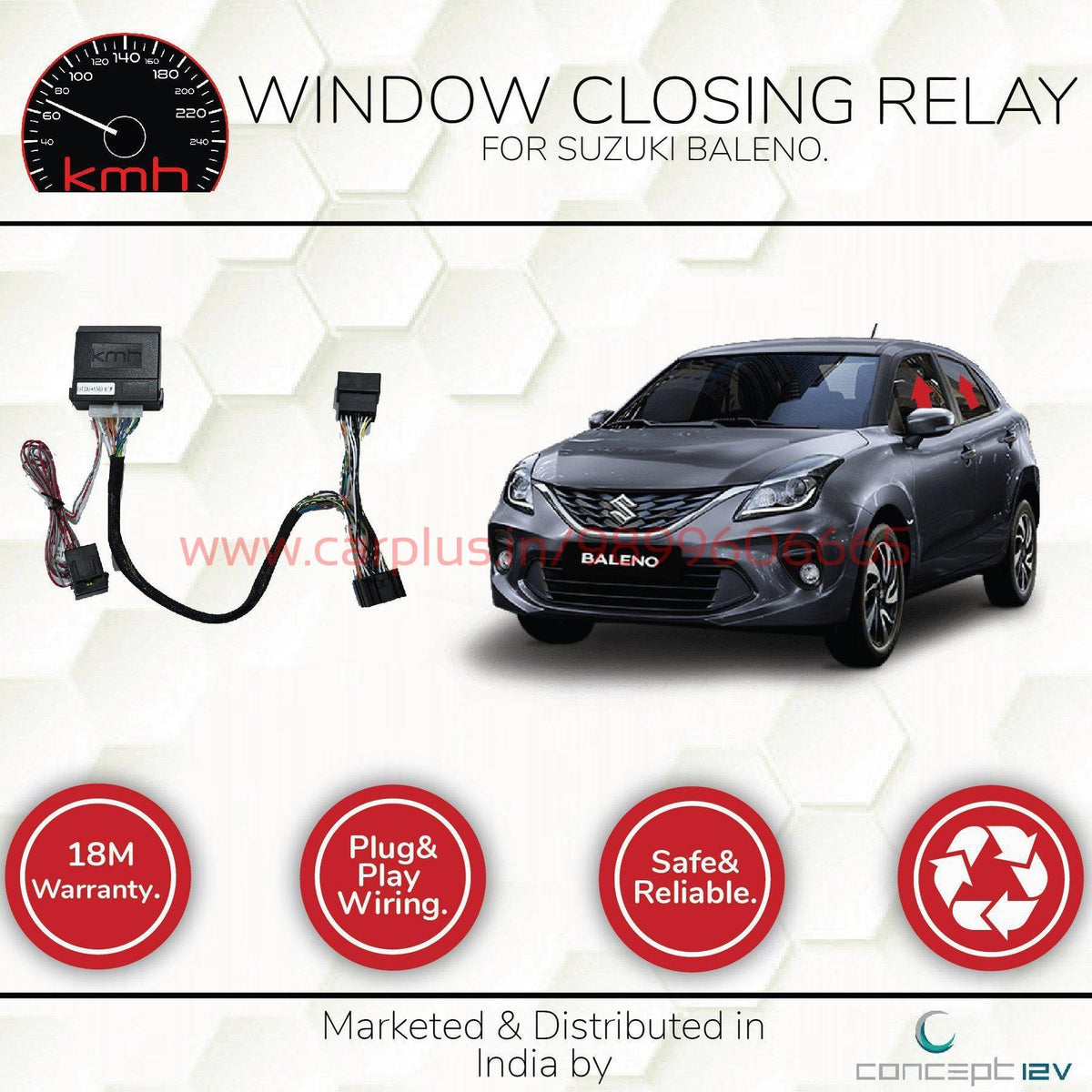 KMH Window Closer for Maruti Suzuki Baleno (1st GEN) CARPLUS