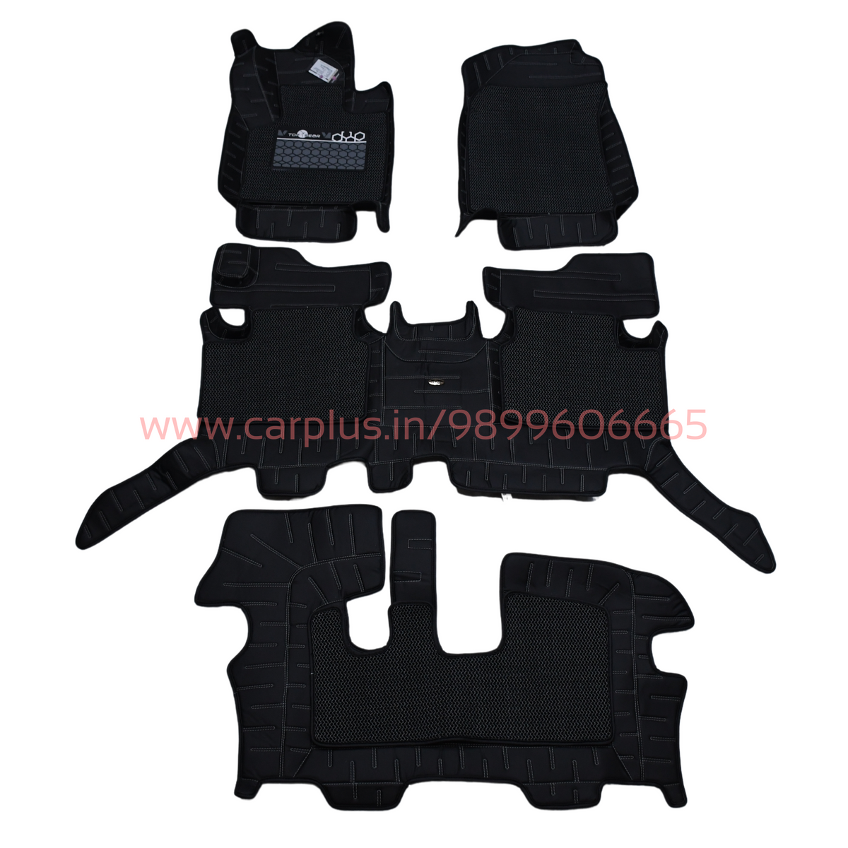 Top Gear 4D Rody HC Leatherite Mats for Mahindra XUV 700 (1st GEN, Bla