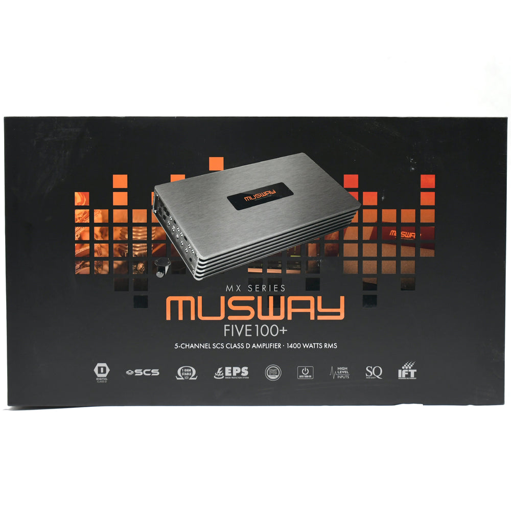 MUSWAY 5 Channel Full Range Class D Amplifier - (FIVE.100+)