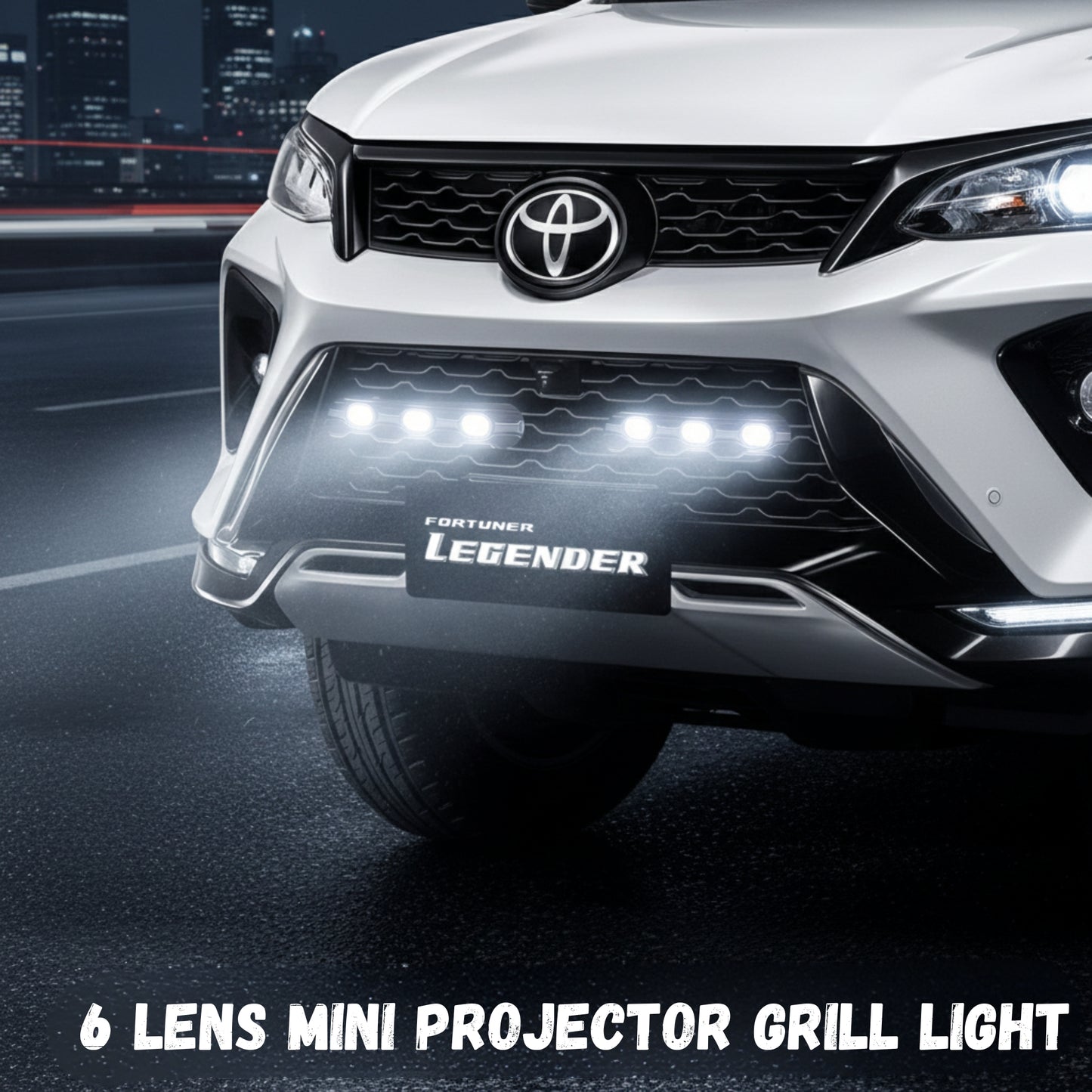 
                  
                    6 Lens Mini Projector Grill Light for Toyota Fortuner-GRILLE-RETRO-CARPLUS
                  
                