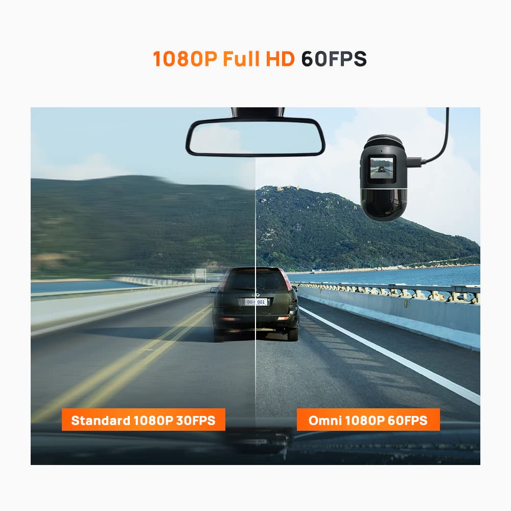 70mai Dashcam Omni, Potented 360° Design(128GB)-X200 – CARPLUS