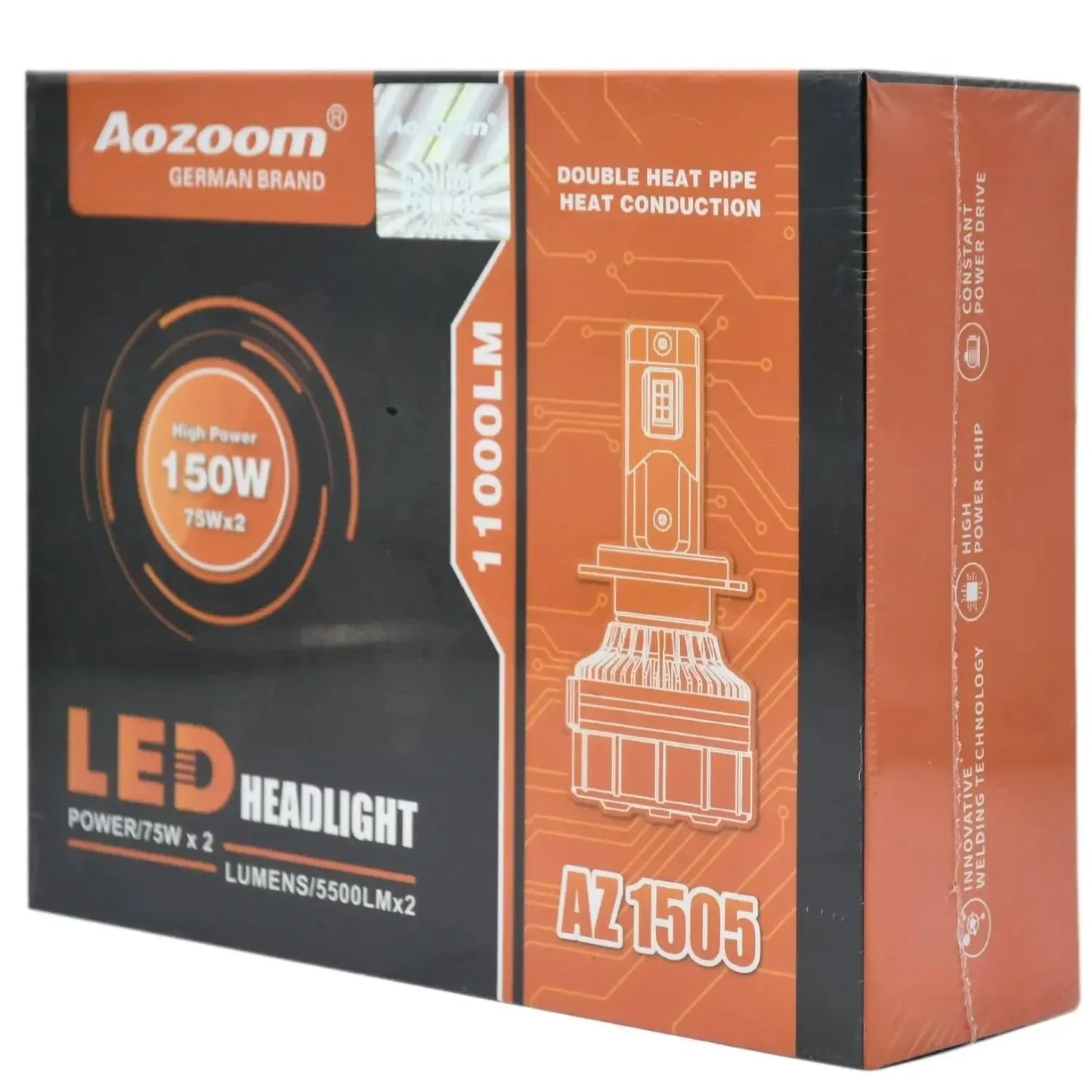 
                  
                    AOZOOM 150W Headlight Bulb 4300K AZ1505S-H11-LED HEAD LAMP-AOZOOM-CARPLUS
                  
                