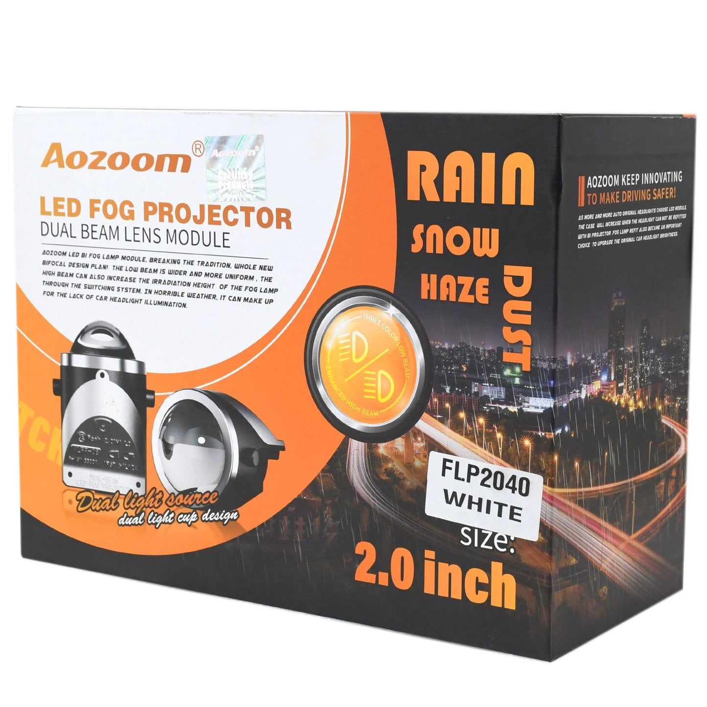 
                  
                    AOZOOM 2.0 Inch Fog LED Projector Dual Beam Lens Kit (FLP2040)-WHITE-FOG LAMP-AOZOOM-CARPLUS
                  
                