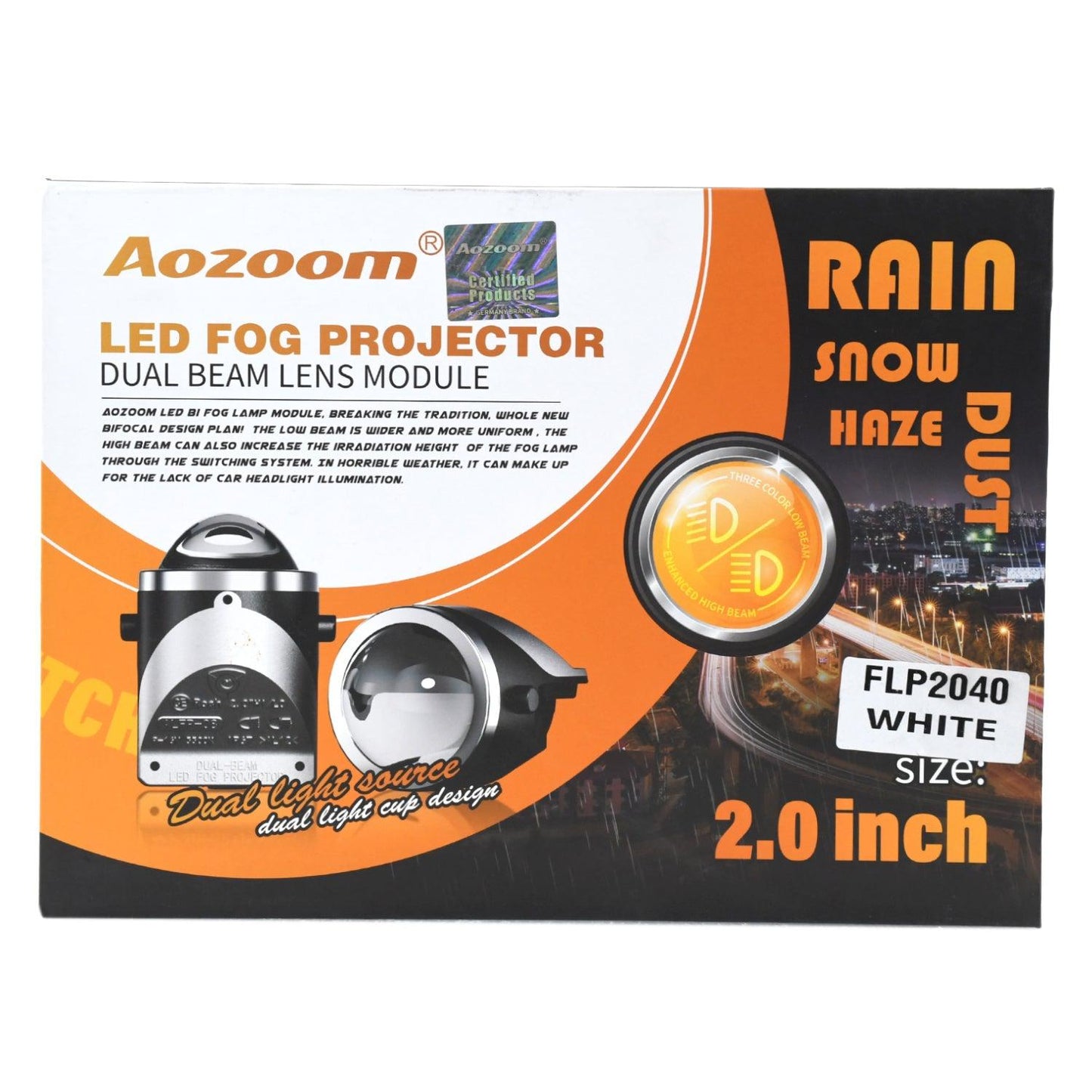 
                  
                    AOZOOM 2.0 Inch Fog LED Projector Dual Beam Lens Kit (FLP2040)-WHITE-FOG LAMP-AOZOOM-CARPLUS
                  
                