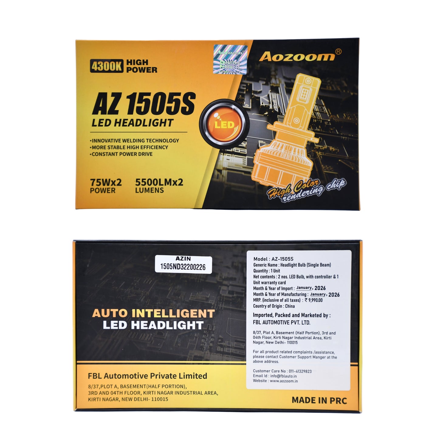 
                  
                    AOZOOM 150W Headlight Bulb 4300K AZ1505S-H7-HEAD LIGHT-AOZOOM-CARPLUS
                  
                