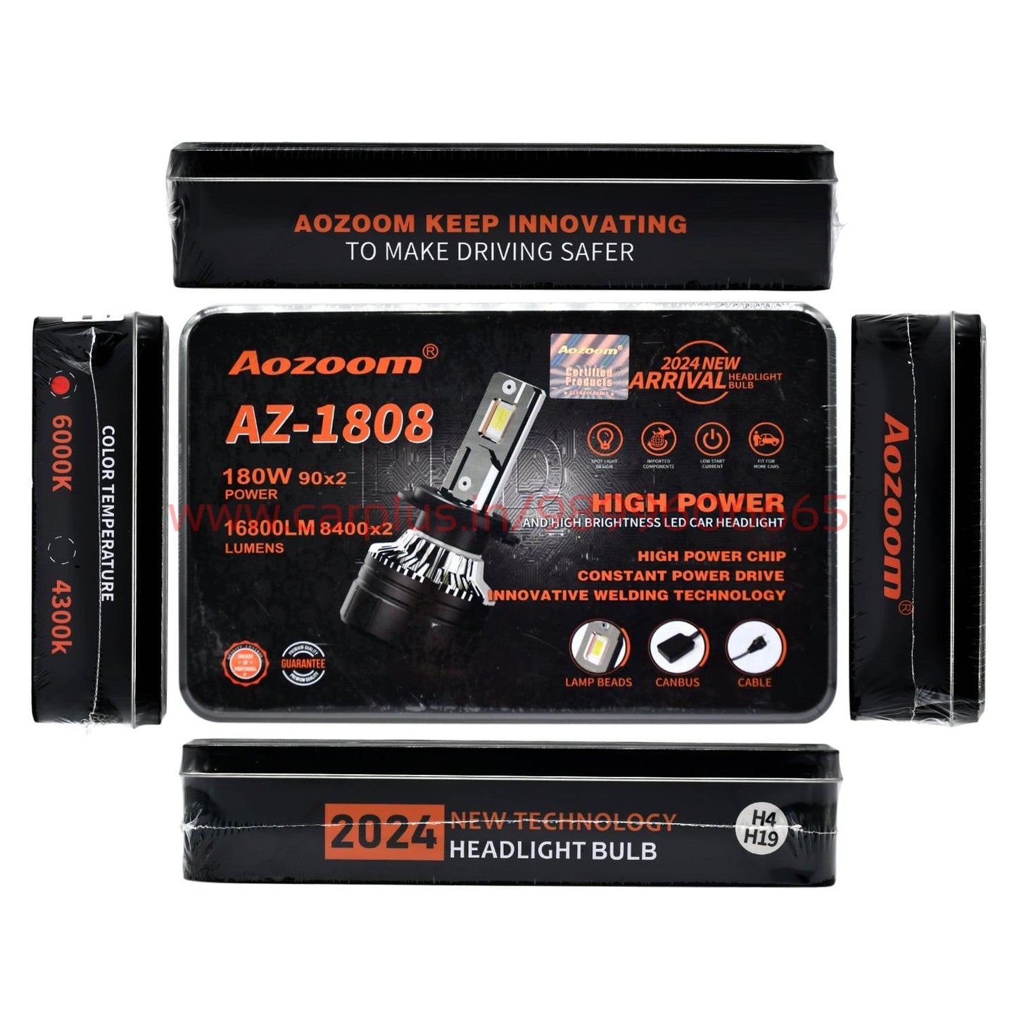
                  
                    Aozoom 180W Headlight Bulb 6000K AZ1808-H4/H19-CARPLUS-CARPLUS
                  
                