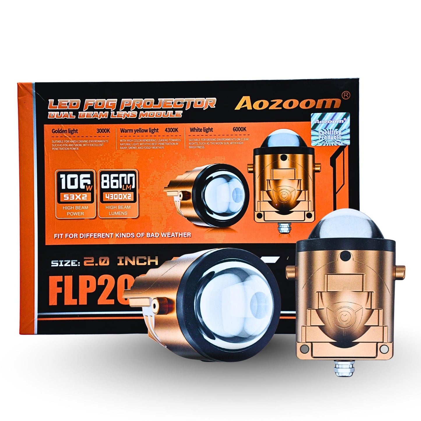 
                  
                    AOZOOM FLP2033 Tricolor LED Fog Light Projector Dual Beam Lens Module-FOG LIGHT-AOZOOM-CARPLUS
                  
                