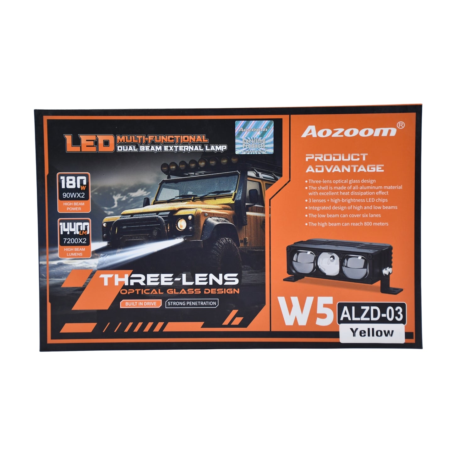 
                  
                    Aozoom W5 (ALZD-03) Three Lens Optical Glass Design Auxiliary Lens Projector-FOG LAMP-AOZOOM-Yellow-CARPLUS
                  
                