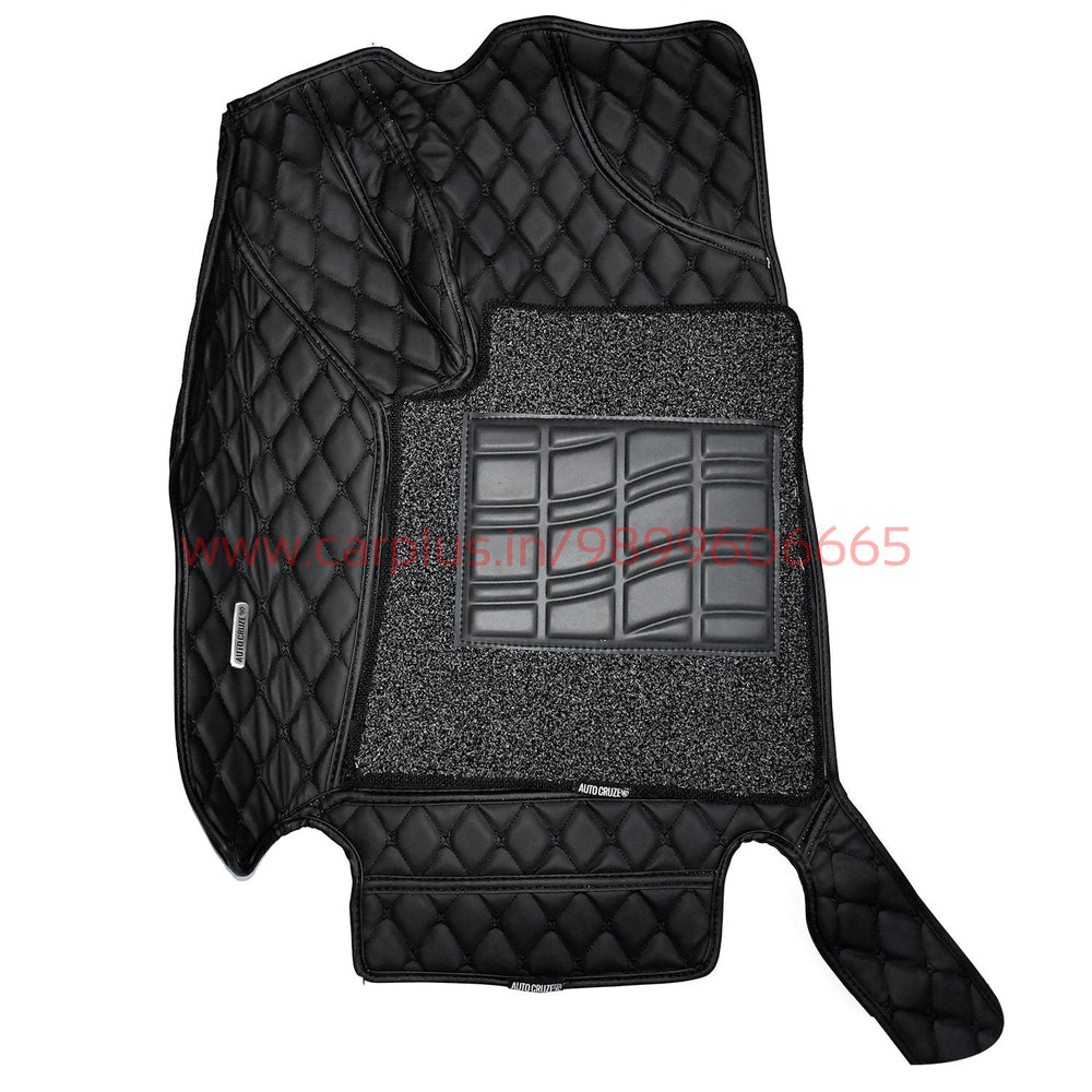 Auto Cruze 7D Mat U-Pace Arrow With Spike GM for Toyota Innova Crysta/Fortuner-Black(GM-Black)-7D MATS-AUTO CRUZE-CARPLUS
