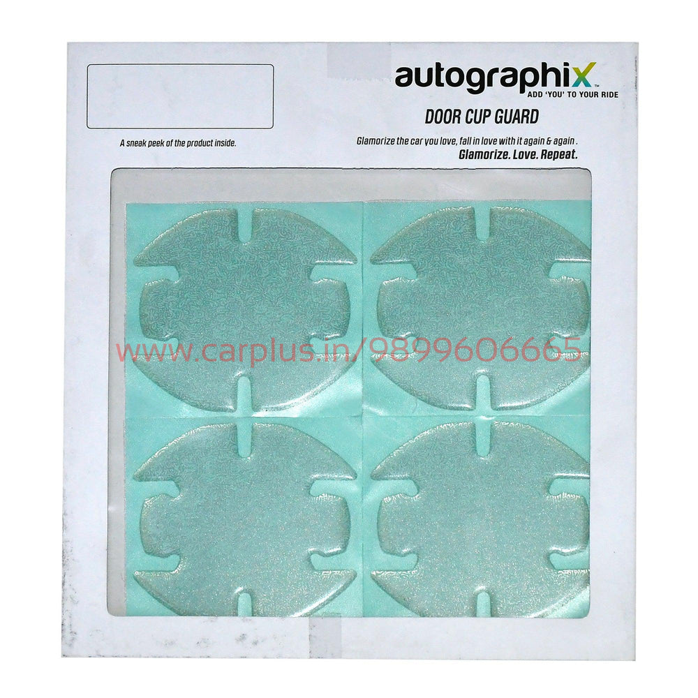 Autographix Domed PVC Flower Door Guard (4Pcs)-DOOR GUARDS-AUTOGRAPHIX-CARPLUS