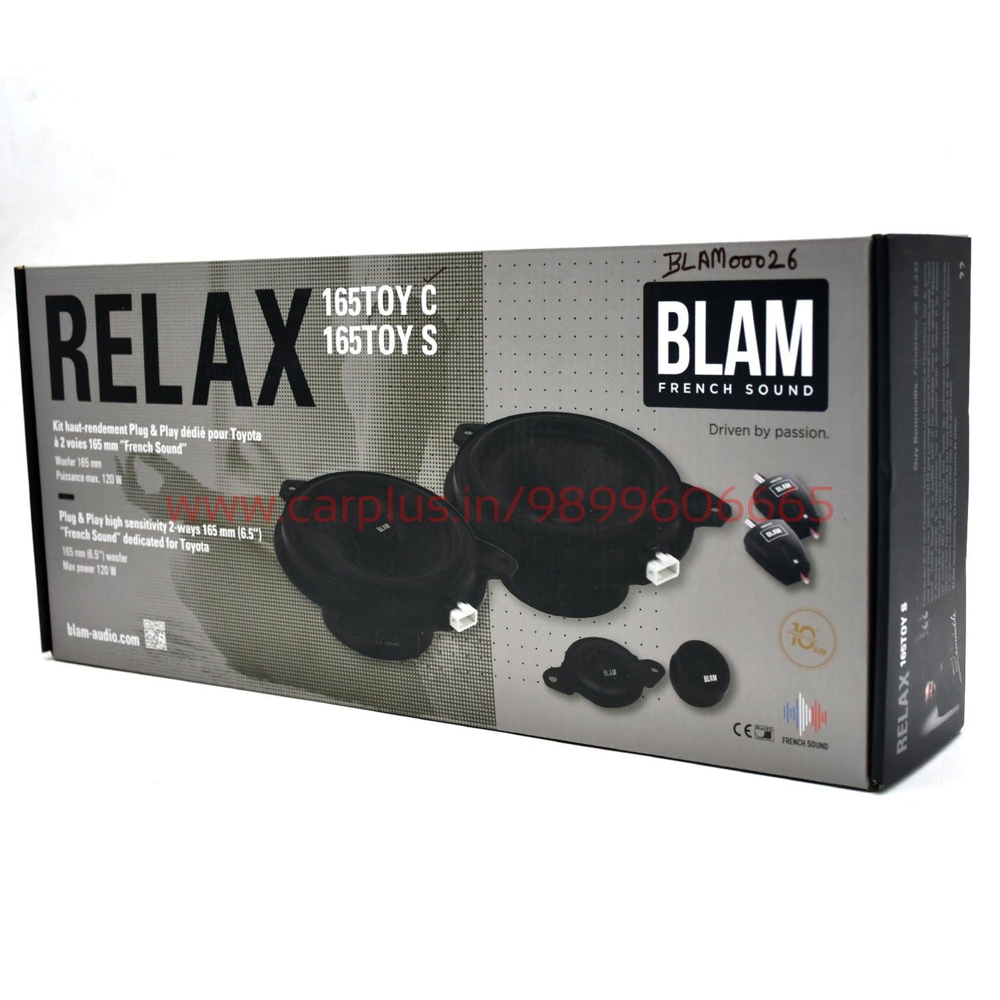 
                  
                    BLAM 160MM 2-Way Coaxial Speaker - (165TOYC)-COAXIAL SPEAKERS-BLAM-CARPLUS
                  
                