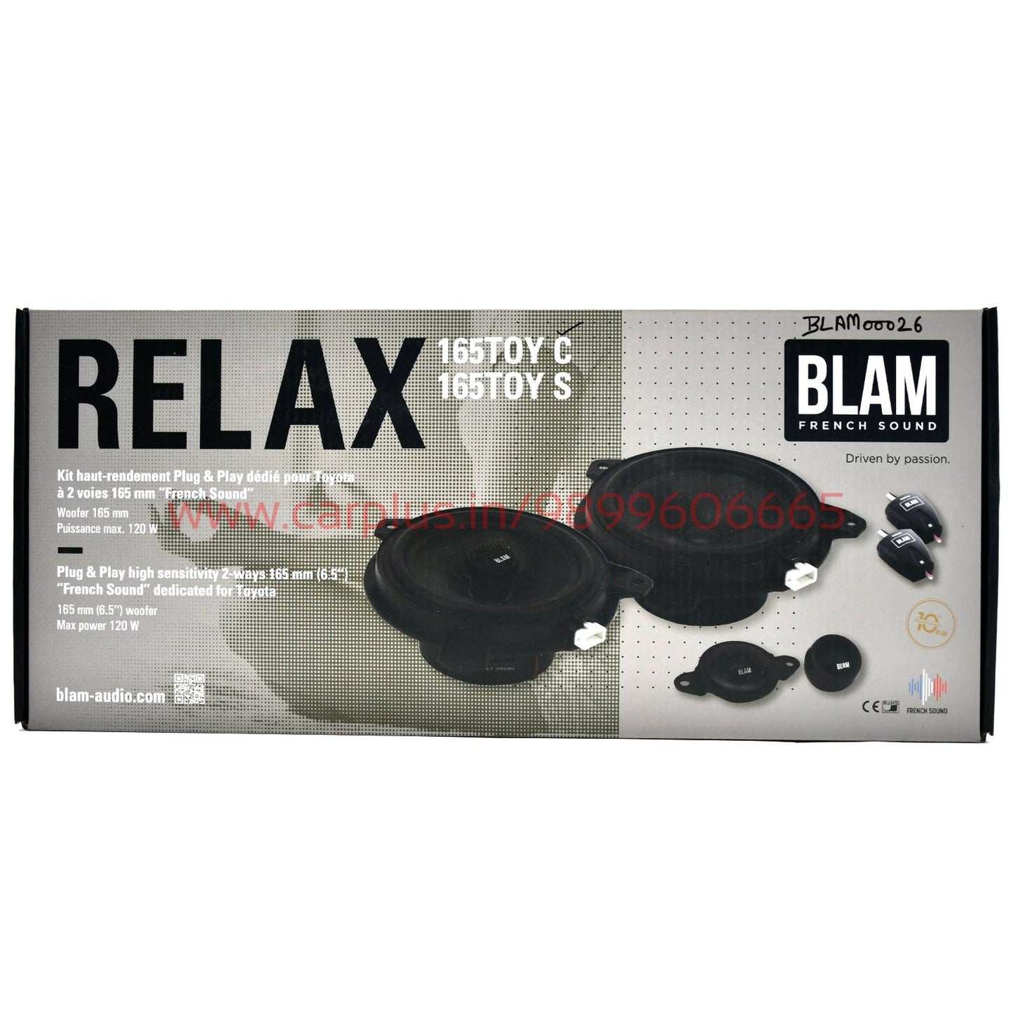 
                  
                    BLAM 160MM 2-Way Coaxial Speaker - (165TOYC)-COAXIAL SPEAKERS-BLAM-CARPLUS
                  
                