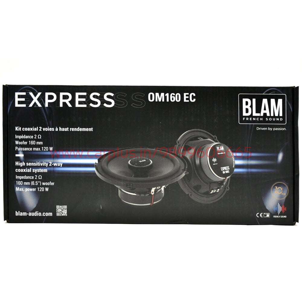 BLAM 160MM High Sensitivity 2-Way Coaxial Speaker(OM160EC) – CARPLUS