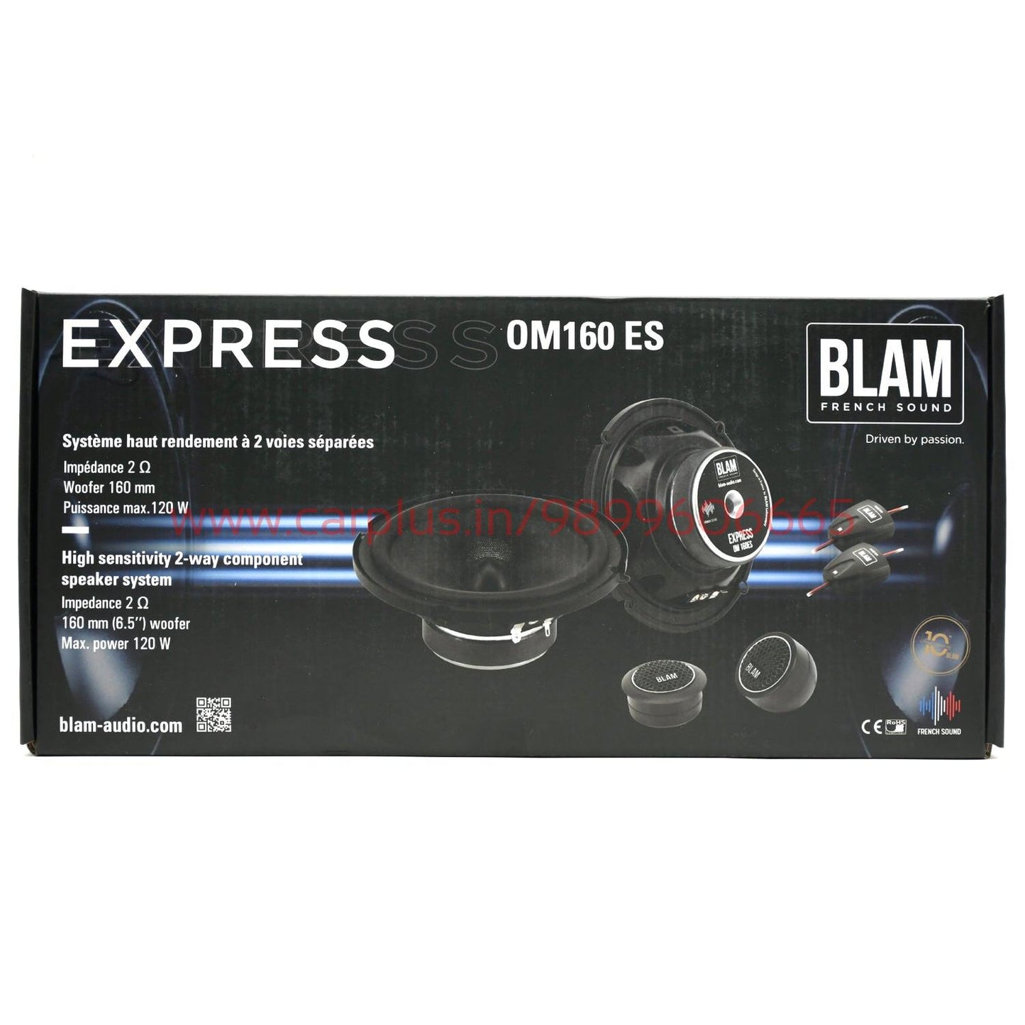 
                  
                    BLAM 160MM High Sensitivity 2-Way Component Speaker - (OM160 ES13)-COMPONENT SPEAKERS-BLAM-CARPLUS
                  
                