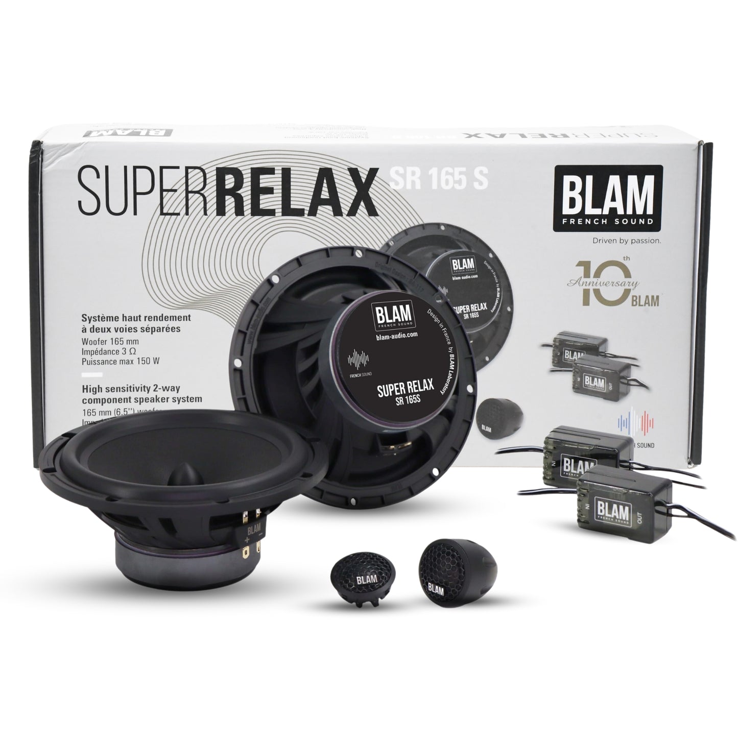 BLAM SUPER RELAX 165mm 2-Way Component Speaker (SR165S) – CARPLUS