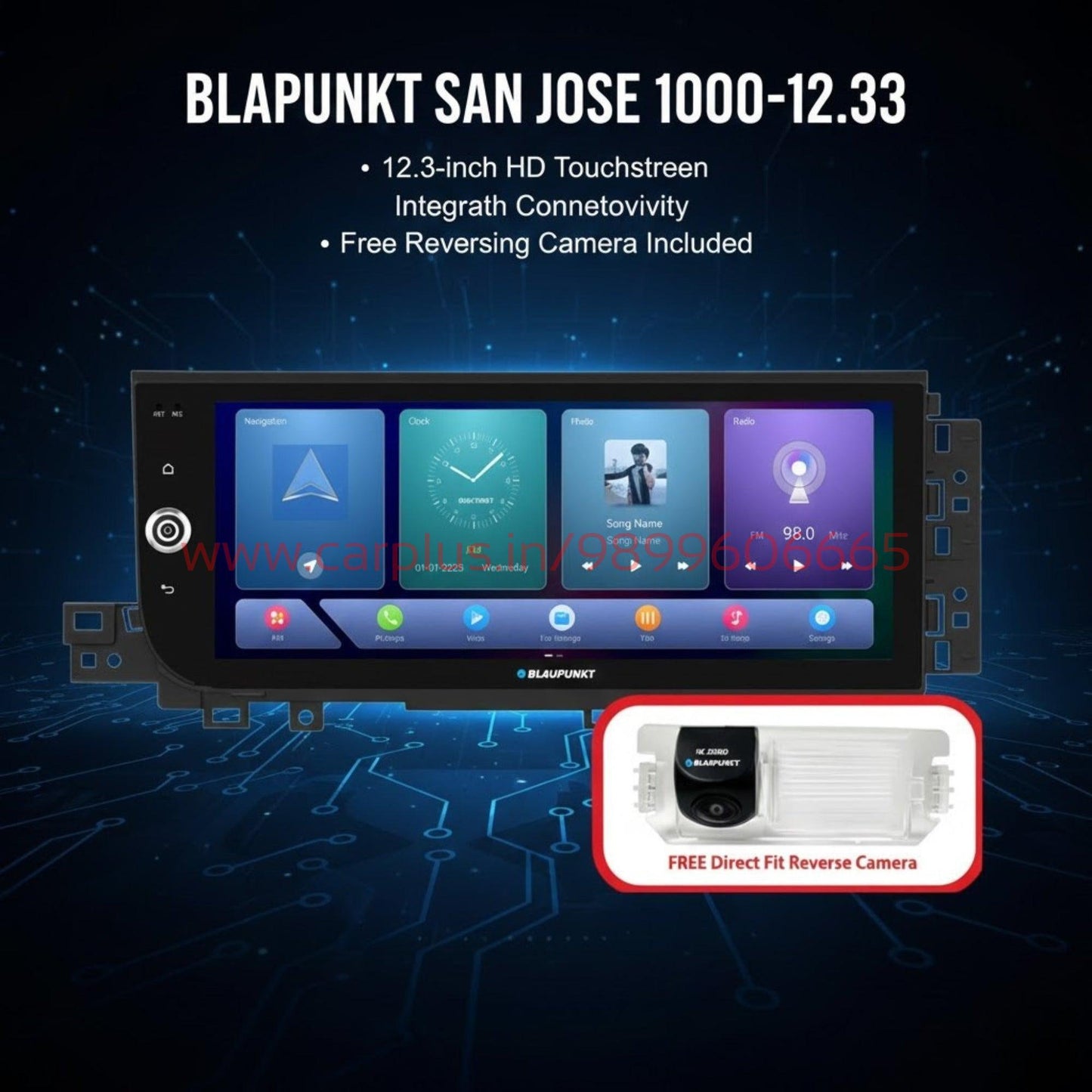 
                  
                    BLAUPUNKT SAN JOSE 1000-12.33 Car Radio Reciever-ANDROID SYSTEMS-BLAUPUNKT-CARPLUS
                  
                