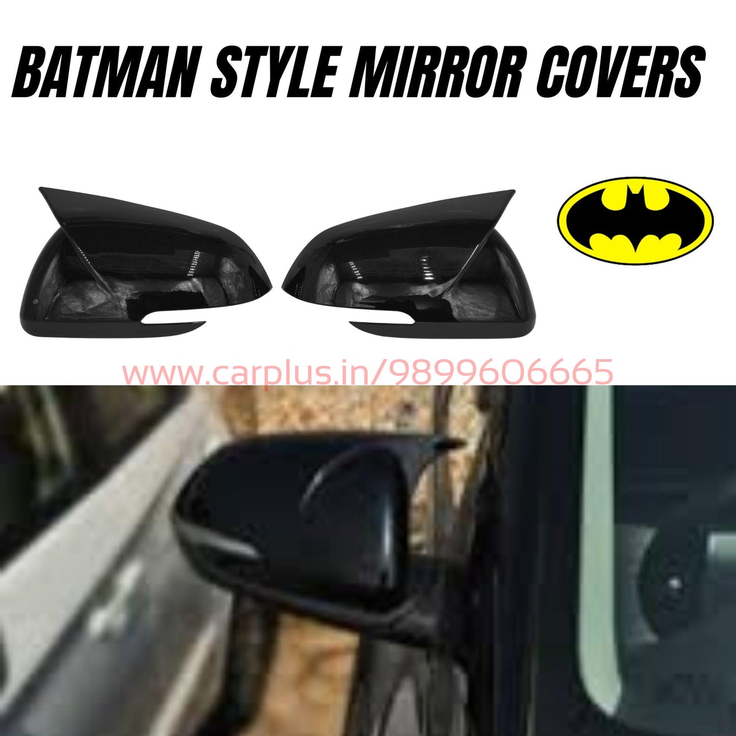 
                  
                    Batman Style Mirror Caps Cover for Kia Sonet / Carens-MIRROR CAPS-Mirror Caps-CARPLUS
                  
                