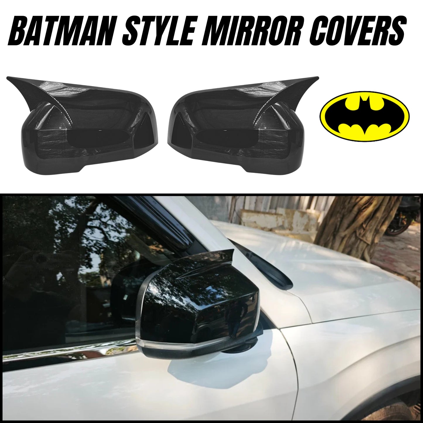 
                  
                    Batman Style Mirror Caps Cover for Mahindra Scorpio N-MIRROR CAPS-Mirror Caps-CARPLUS
                  
                