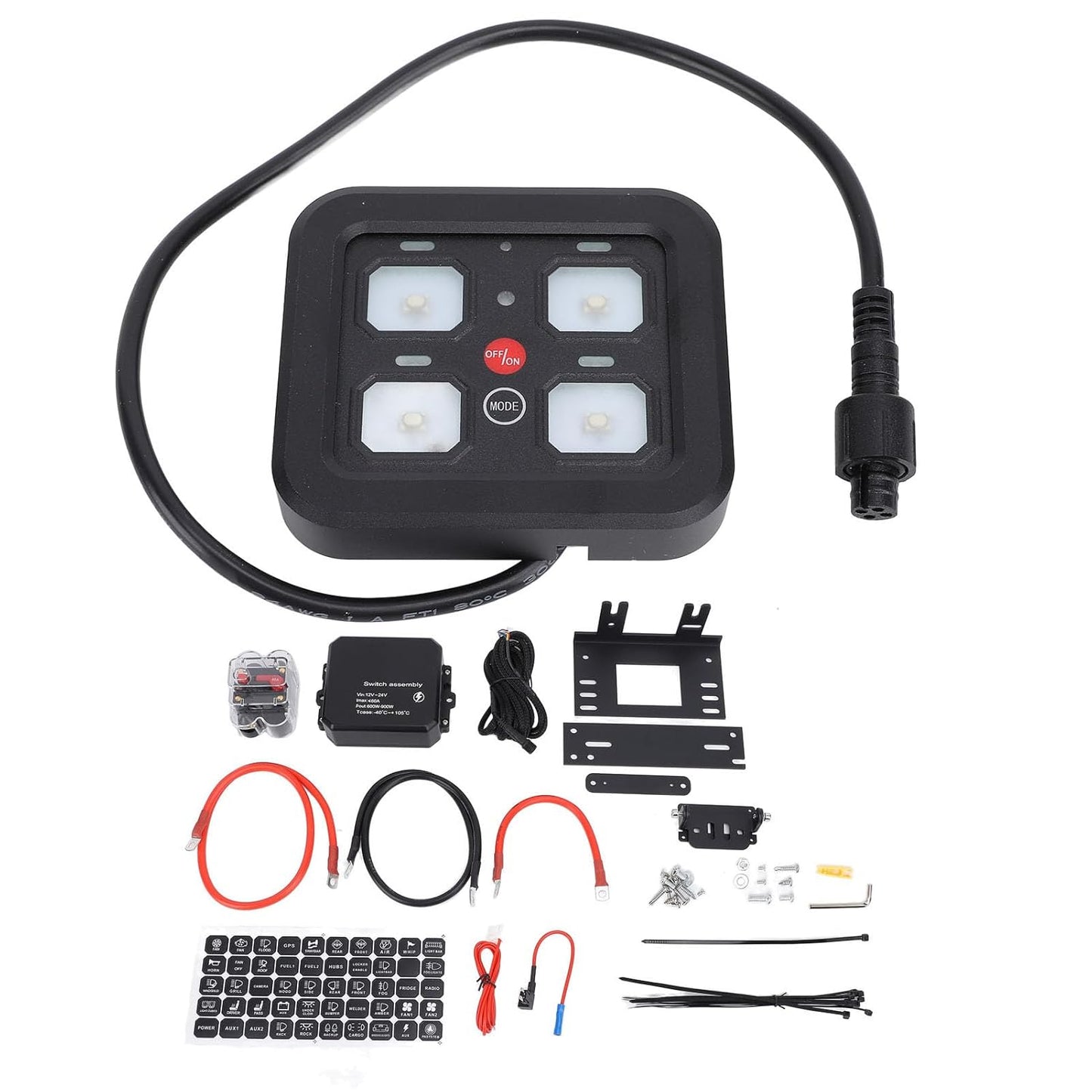 
                  
                    BETTER DEALS Premium 4 Way Gang Switch Panel-SWITCH-BETTER DEALS-CARPLUS
                  
                
