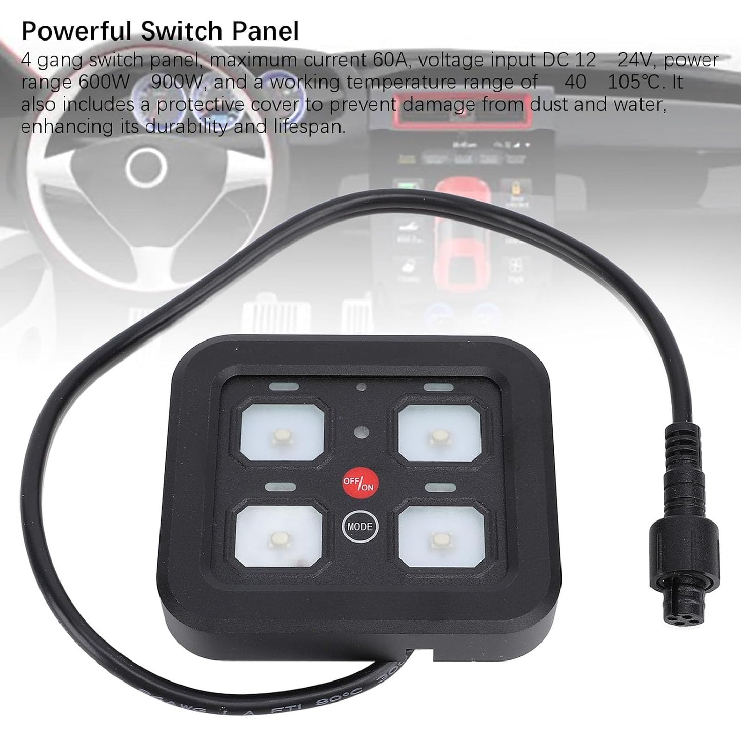 
                  
                    BETTER DEALS Premium 4 Way Gang Switch Panel-SWITCH-BETTER DEALS-CARPLUS
                  
                