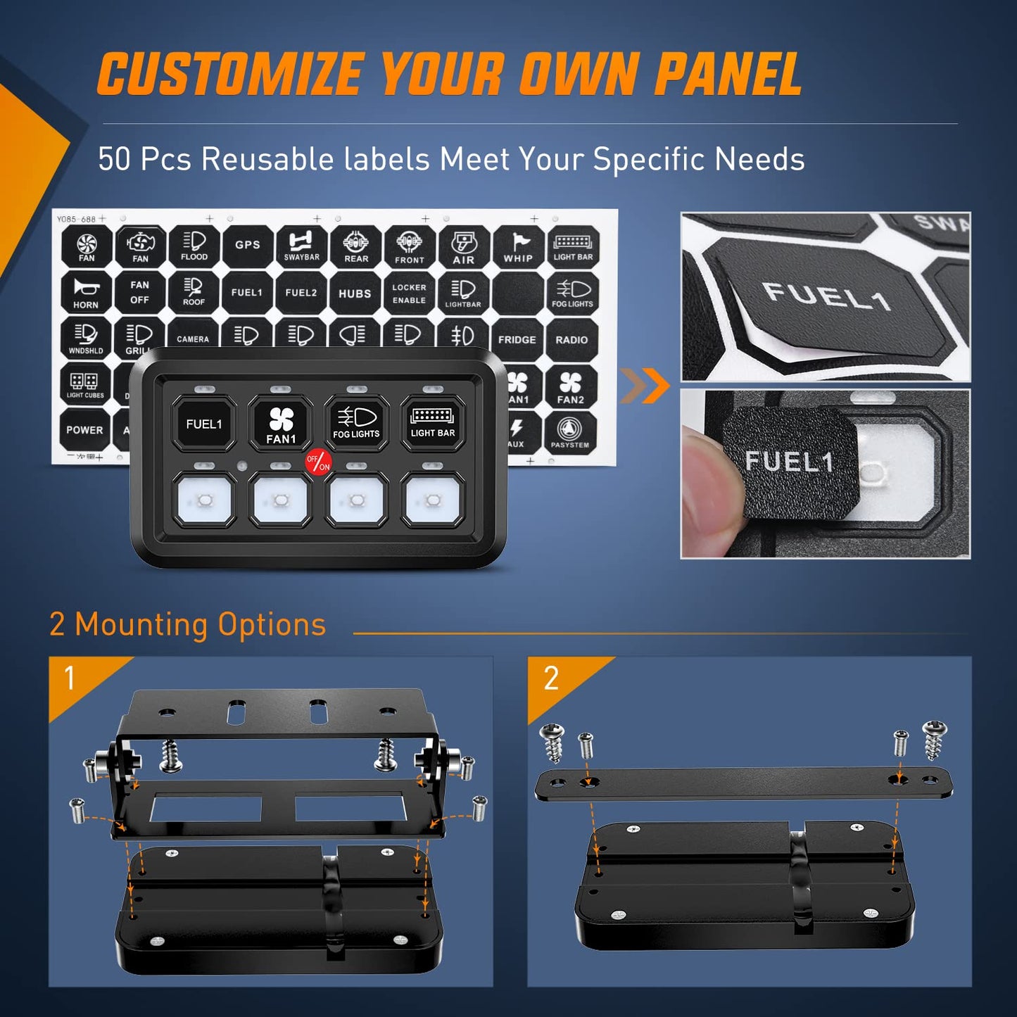 
                  
                    BETTER DEALS Premium 8 Way Gang Switch Panel-SWITCH-BETTER DEALS-CARPLUS
                  
                