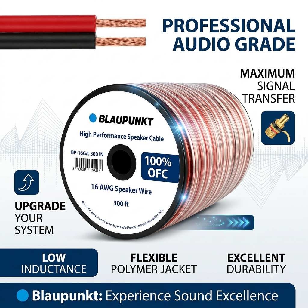 
                  
                    BLAUPUNKT BP – 16GA – 300 – IN (16 GA OFC Speaker Wire – 91 Meters)-SPEAKER WIRE-BLAUPUNKT-CARPLUS
                  
                