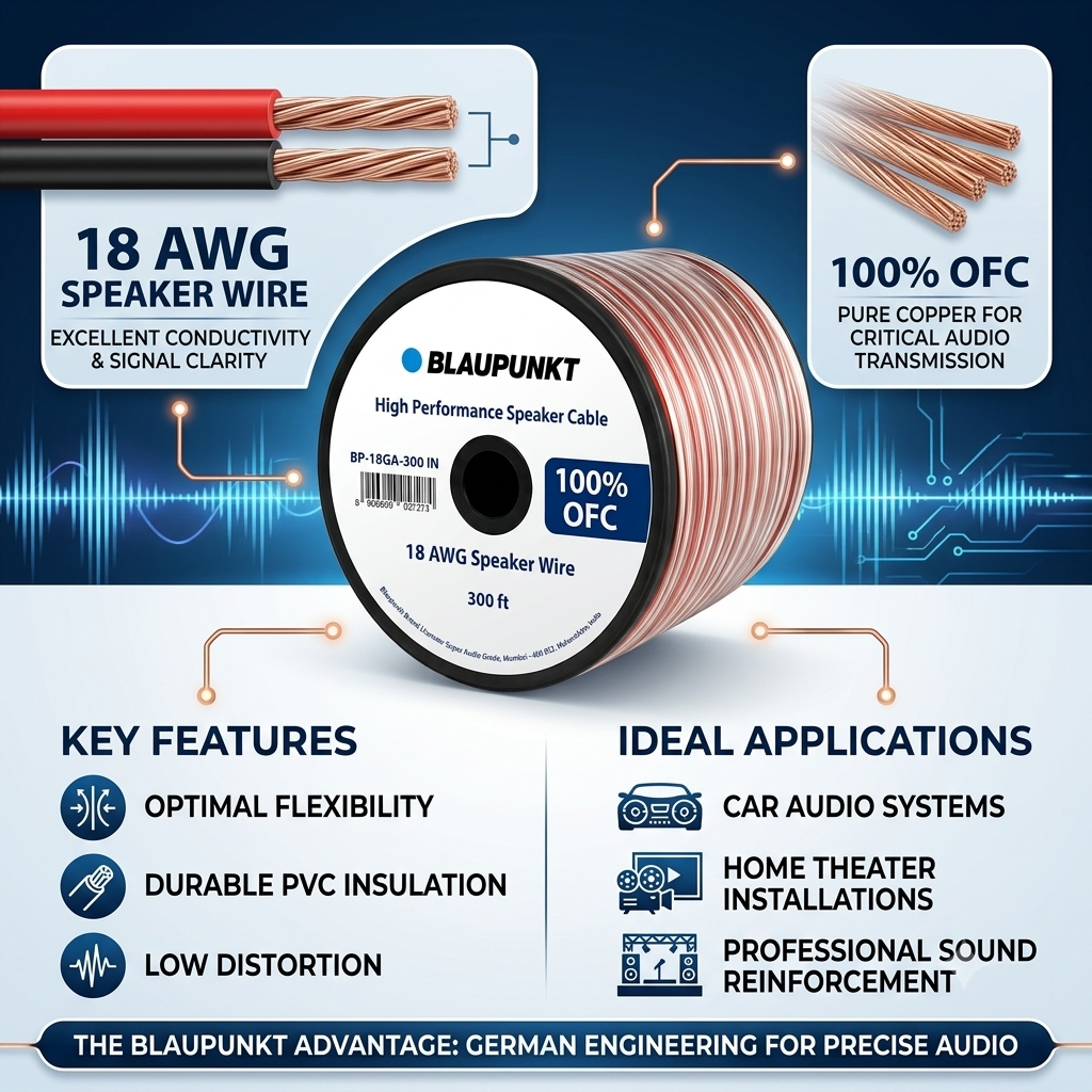 
                  
                    BLAUPUNKT BP – 18GA – 300 – IN (18 GA OFC speaker wire – 91 Meters)-SPEAKER WIRE-BLAUPUNKT-CARPLUS
                  
                