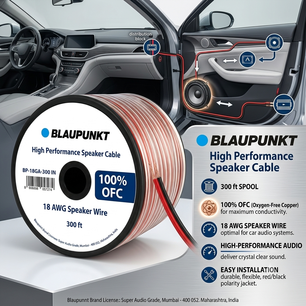 
                  
                    BLAUPUNKT BP – 18GA – 300 – IN (18 GA OFC speaker wire – 91 Meters)-SPEAKER WIRE-BLAUPUNKT-CARPLUS
                  
                
