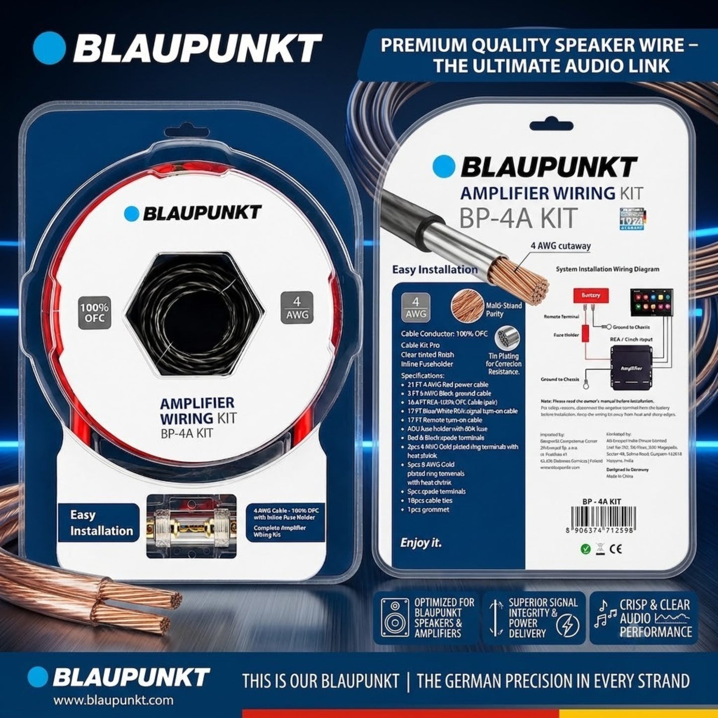 
                  
                    BLAUPUNKT BP – 4A KIT Amplifier Wiring Kit (OFC)-WIRING KIT-BLAUPUNKT-CARPLUS
                  
                