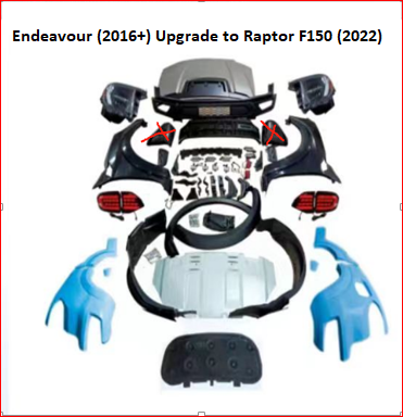 Body Kit for Ford Endeavour (2016+) Upgrade to Raptor F150 (2022)-BODY KIT-RETRO SOLUTIONS-CARPLUS