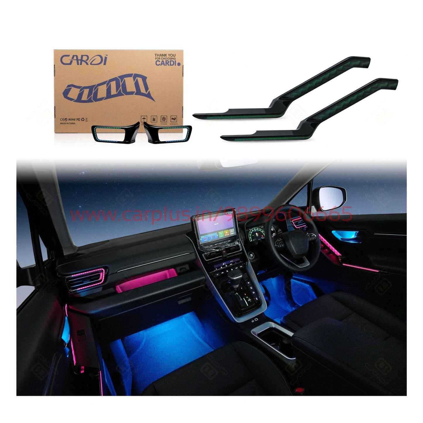 
                  
                    Cardi High End Series 19in1 Plug & Play Wirings Ambience Light for Toyota Hycross (Bladk)-AMBIENCE LIGHT-CARDI-CARPLUS
                  
                