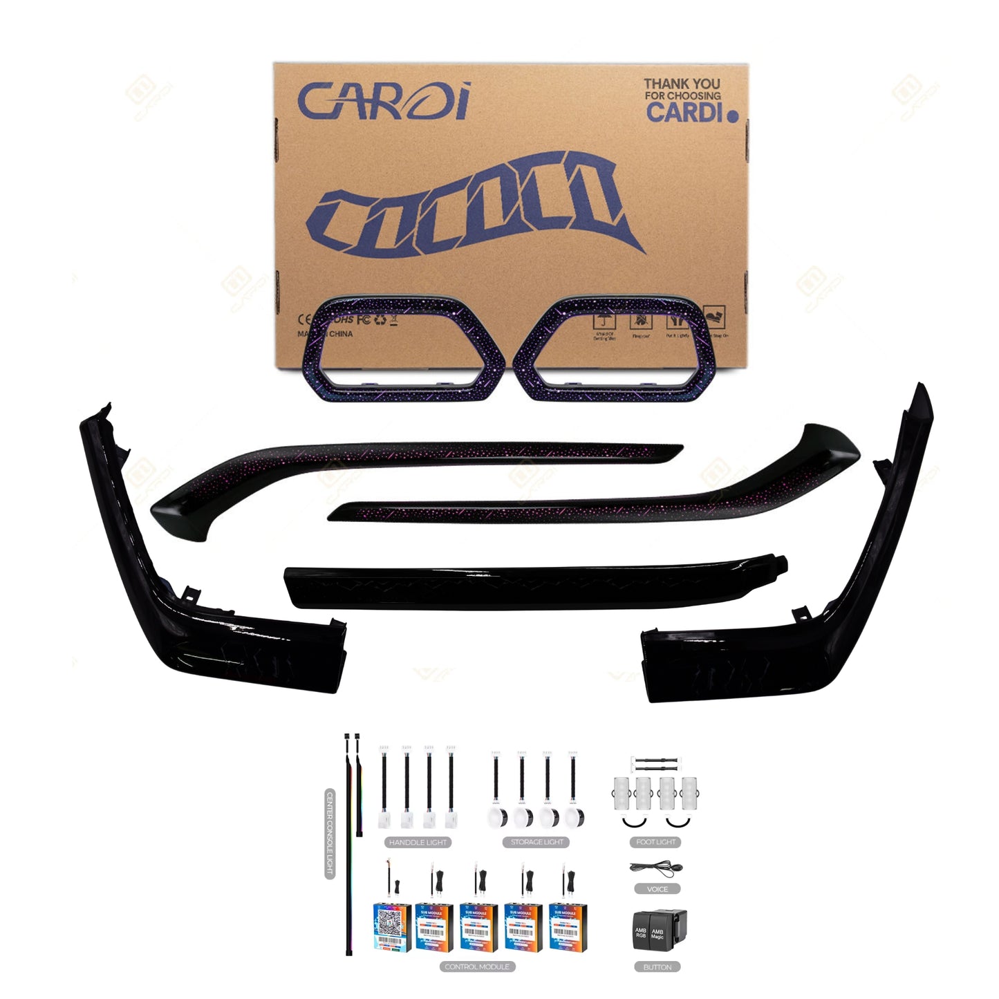 
                  
                    Cardi High End Series 21in1 Plug & Play Wirings Ambience Light for The Grand Vitara // Hyryder-Black-AMBIENCE LIGHT-CARDI-CARPLUS
                  
                
