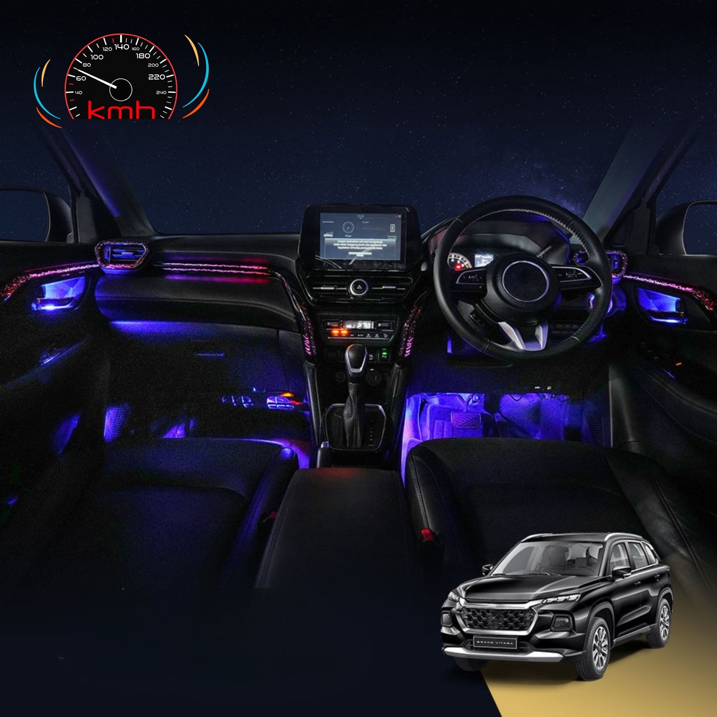 
                  
                    Cardi High End Series 21in1 Plug & Play Wirings Ambience Light for The Grand Vitara // Hyryder-Black-AMBIENCE LIGHT-CARDI-CARPLUS
                  
                