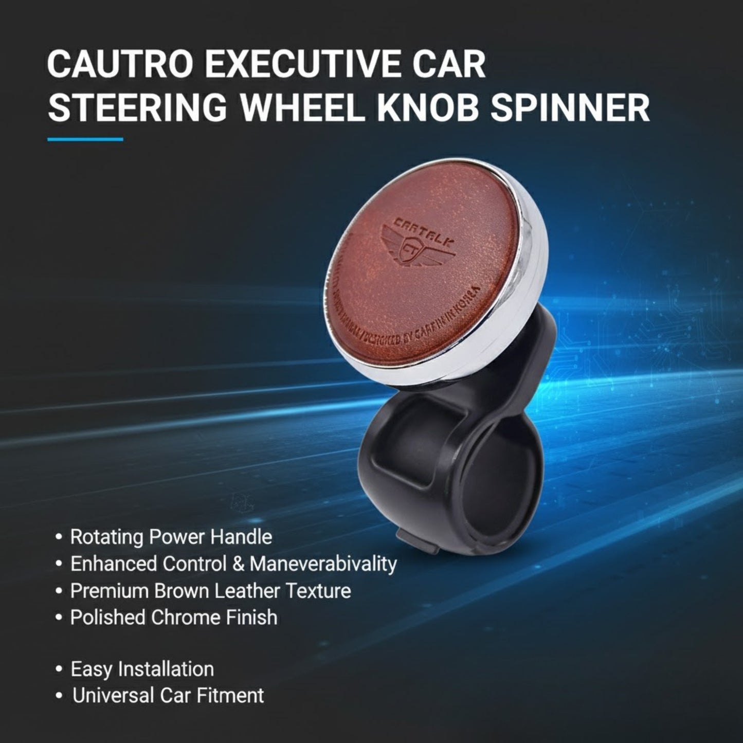 
                  
                    CARPRIN CARTALK Leather Power Steering Knob - Coffee-STEERING KNOB-CARPIN-CARPLUS
                  
                