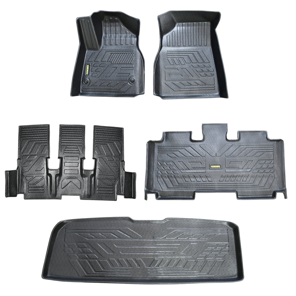 COOZO TPE Premium Car Mats - Toyota Hycross With Boot Mat-MATS-COZO-CARPLUS