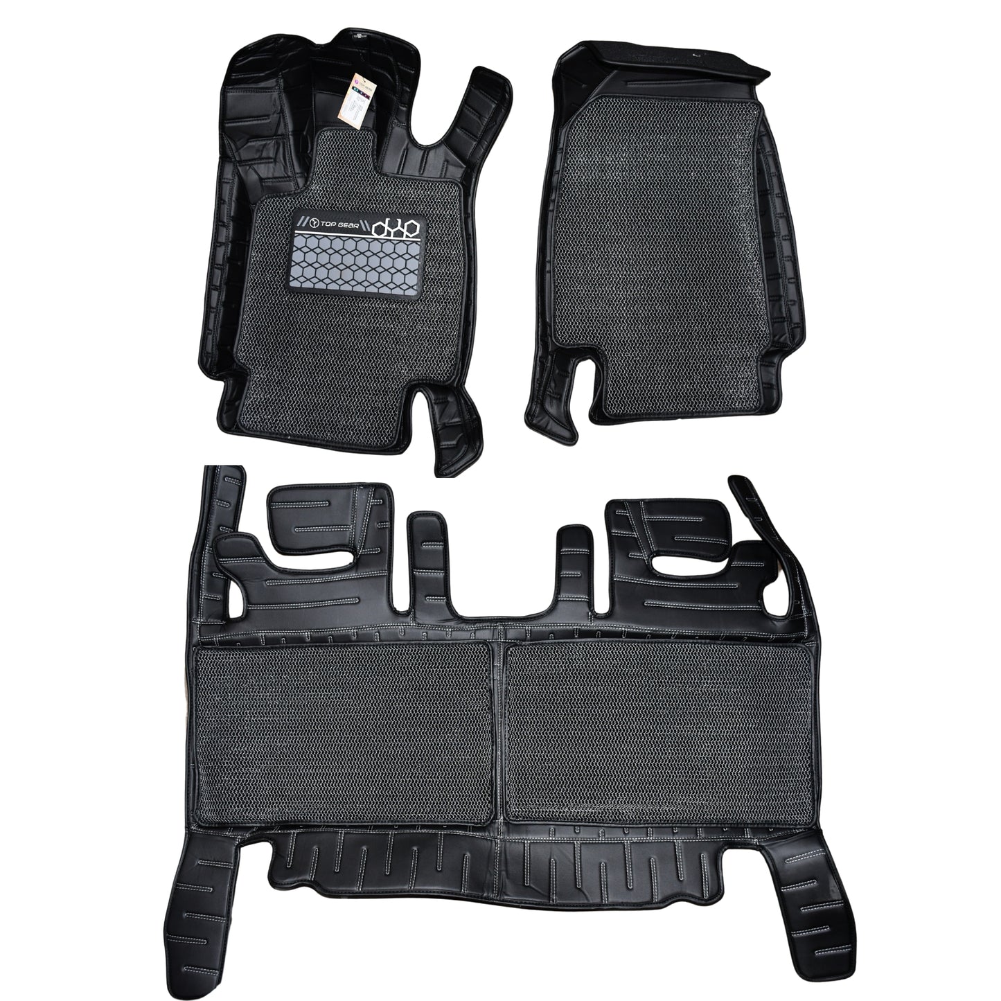 
                  
                    Top Gear 4D Rody HC Leatherite Car Mats for Mahindra XEV 9e - Black (HC-Silver//Black)
                  
                