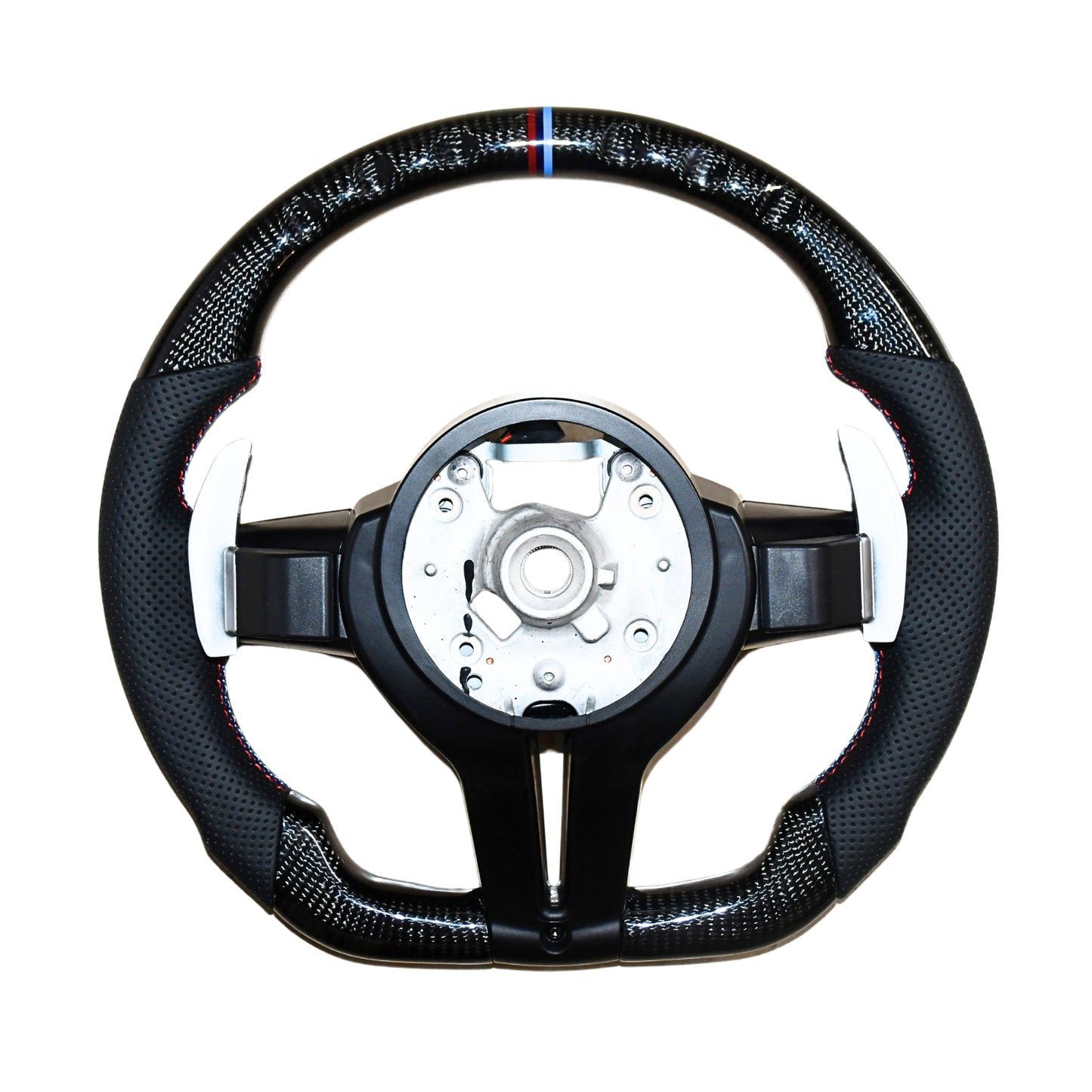 
                  
                    BMW M3 F30 Steering Wheel real carbon, 3 Series F30 2013-19 , 1 Series F20 2013-18 , X1 F48 2016-22 , X3 F25 2010-16, X5 F15 2014-17 , 3 GT F34 , X6 2014-17
                  
                