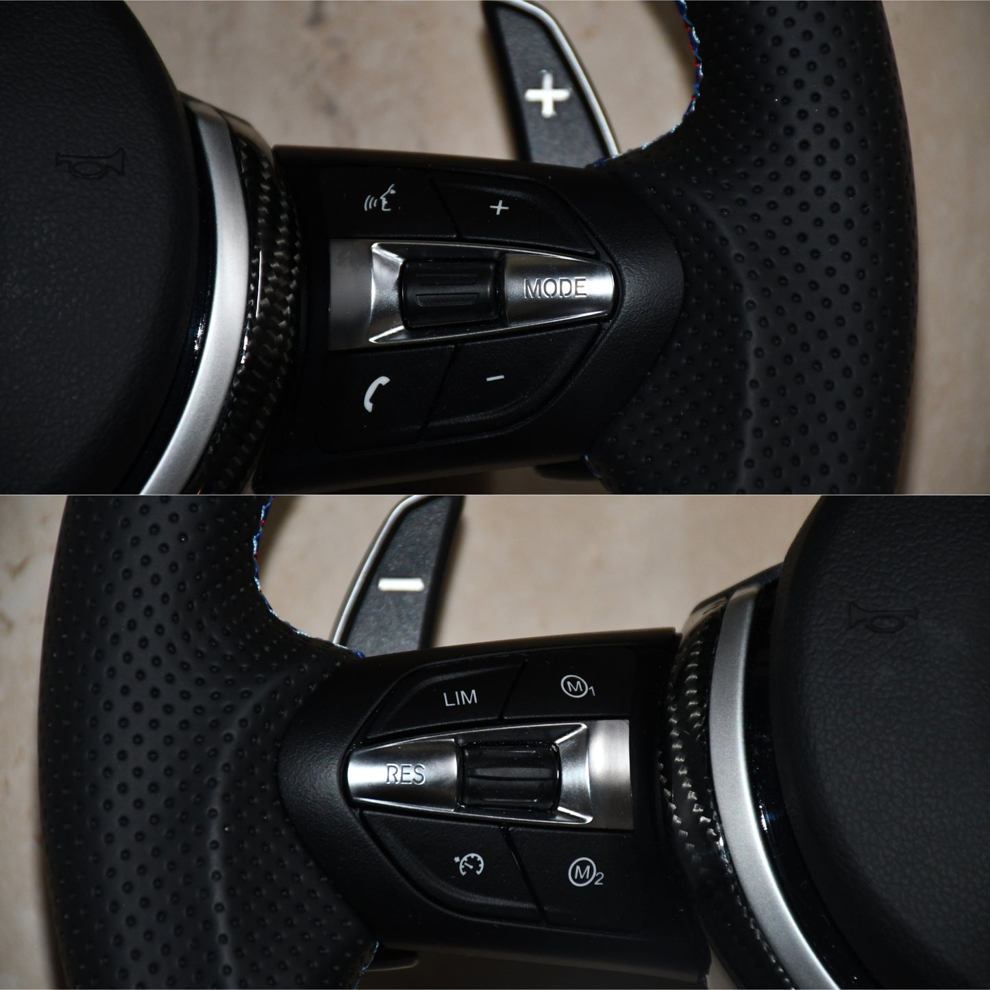 
                  
                    BMW M3 F30 Steering Wheel real carbon, 3 Series F30 2013-19 , 1 Series F20 2013-18 , X1 F48 2016-22 , X3 F25 2010-16, X5 F15 2014-17 , 3 GT F34 , X6 2014-17
                  
                