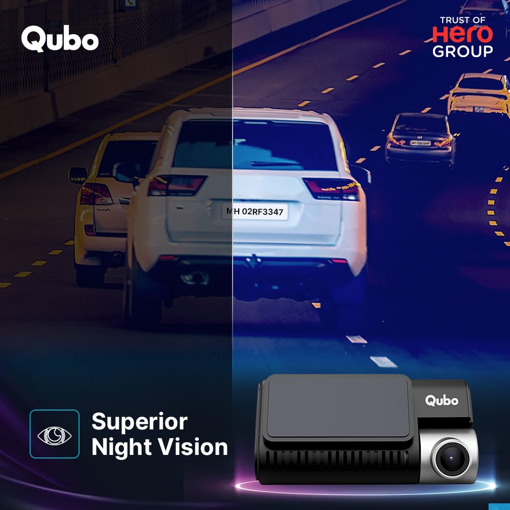 
                  
                    Qubo Smart Dashcam Pro 3K Starvis 2 (Front + Rear) - Black
                  
                