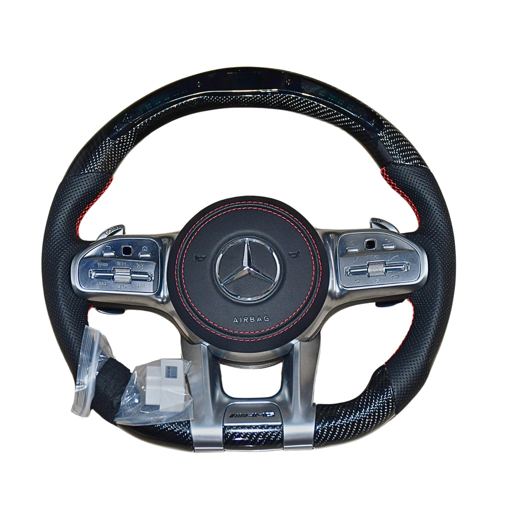 AMG LED CARBON STEERING- FOR E CLASS , C CLASS , GLA , CLA , A CLASS , GLE , GLS , ML , GL , SLK , S CLASS
