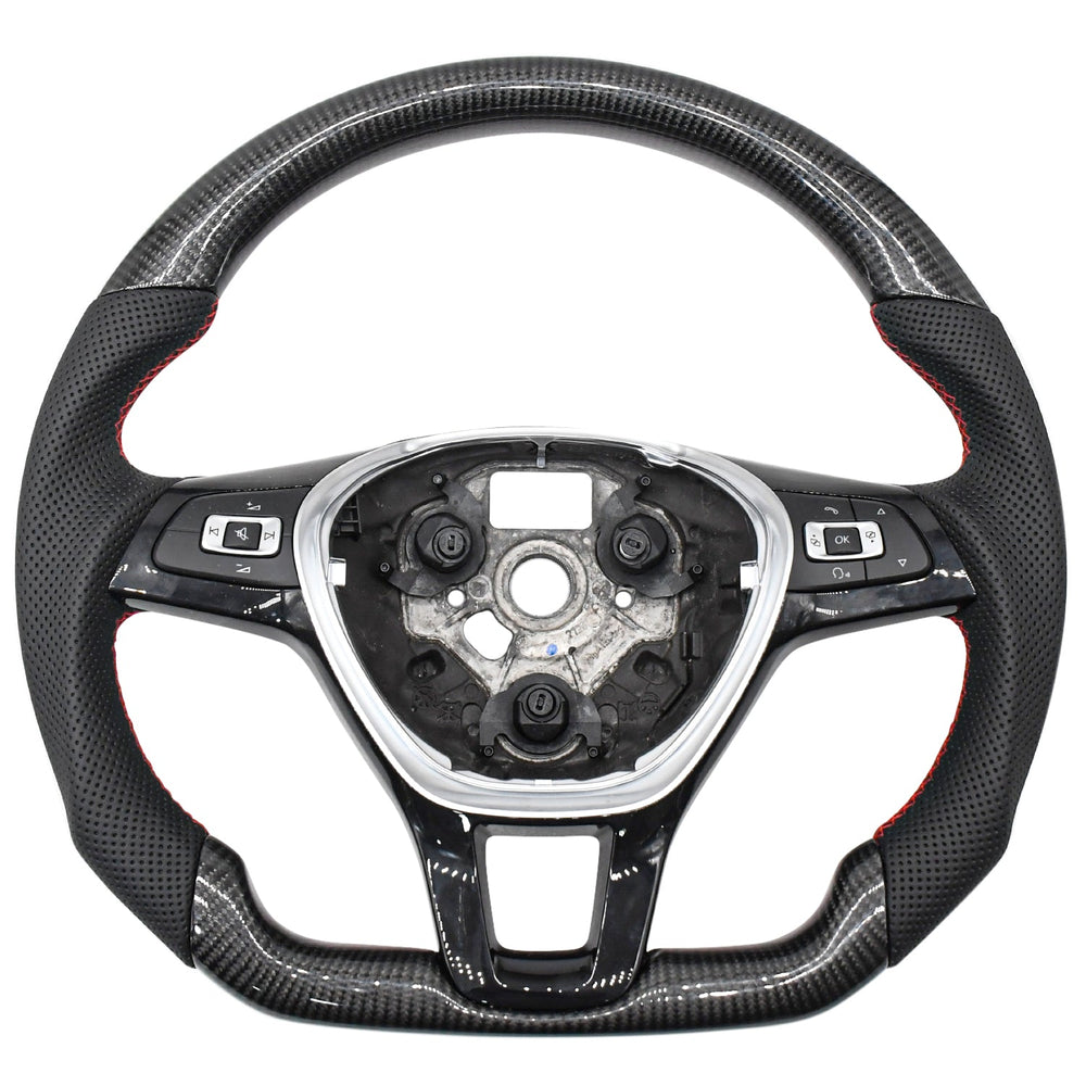Carbon Fibre Paddle Shifters Steering Wheel for Volkswagen Polo-STEERING WHEEL-RETRO-CARPLUS