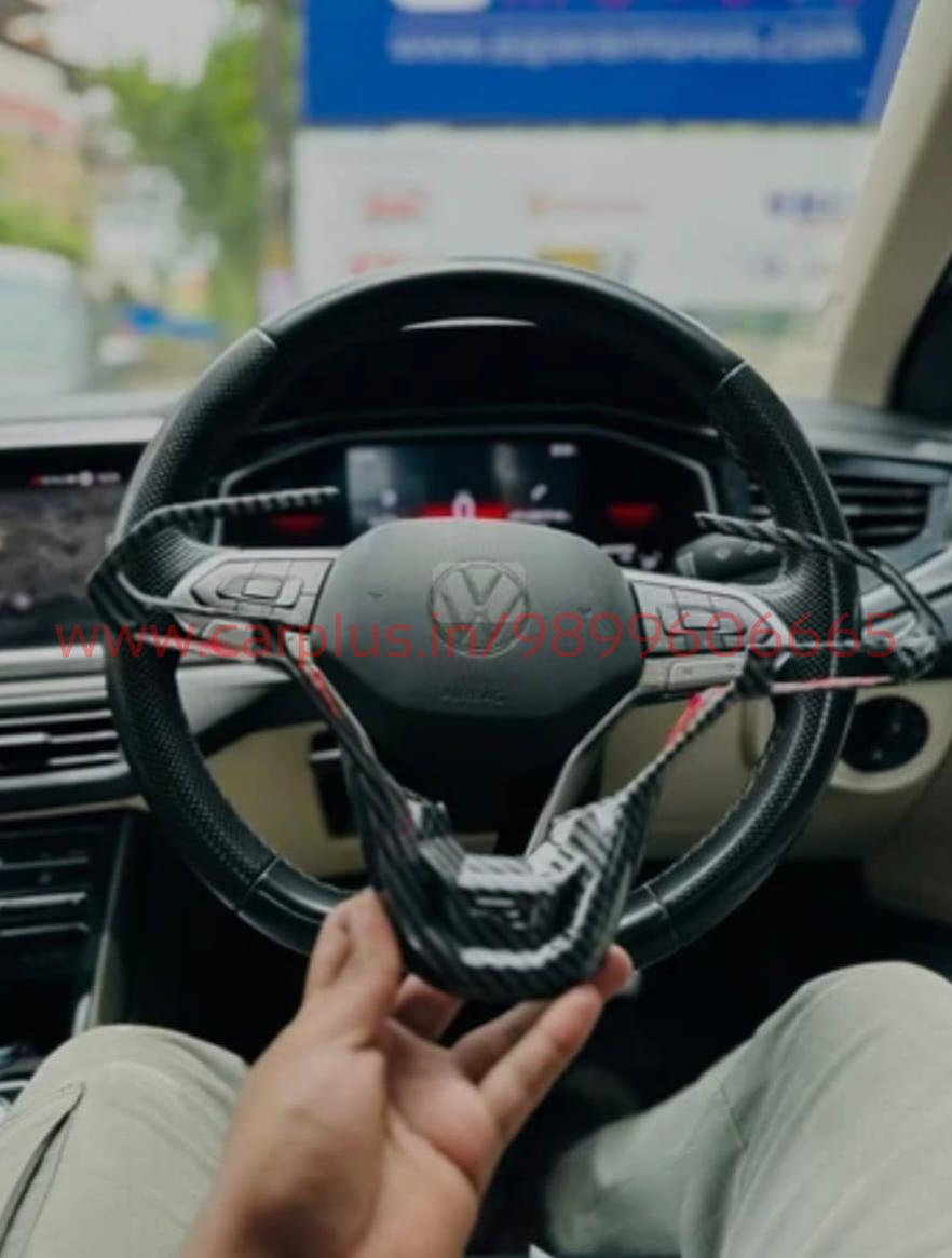 
                  
                    Steering Wheel Trim Carbon Fibre for Volkswagen Virtus-STEERING WHEEL-RETRO-CARPLUS
                  
                
