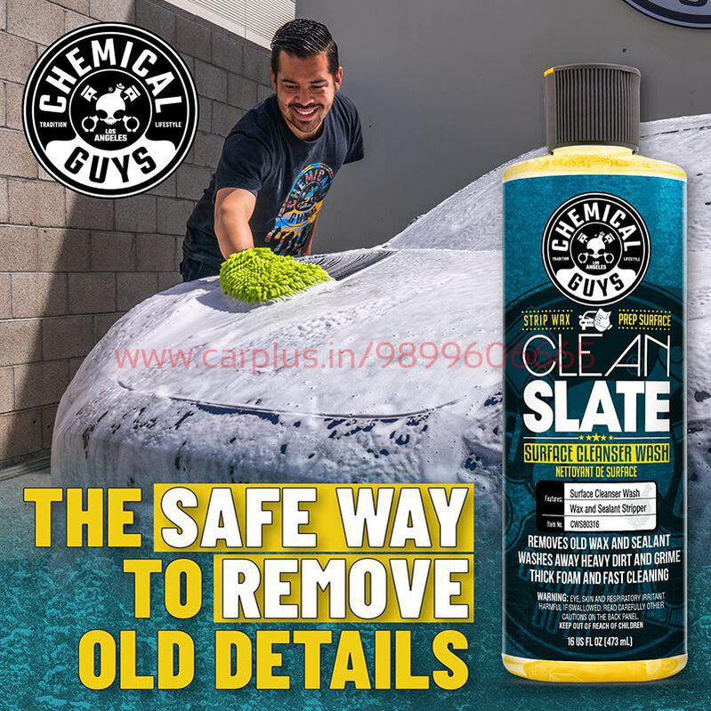 
                  
                    Chemical Guys CWS80316 CLEAN SLATE-WAX STRIPPING WASH(473 ml)-CAR SHAMPOO-CHEMICAL GUYS-CARPLUS
                  
                