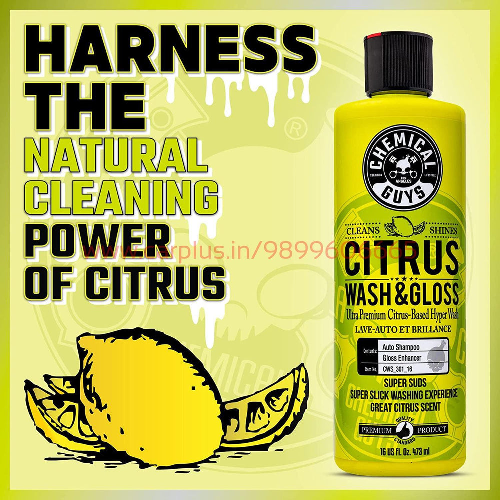 
                  
                    Chemical Guys CWS_301_16 Citrus Wash & Gloss Concentrated Car Wash (473 ml)-CAR WASH-CHEMICAL GUYS-CARPLUS
                  
                