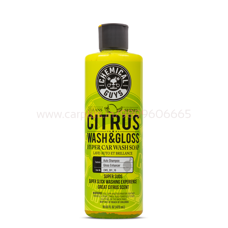 
                  
                    Chemical Guys CWS_301_16 Citrus Wash & Gloss Concentrated Car Wash (473 ml)-CAR WASH-CHEMICAL GUYS-CARPLUS
                  
                